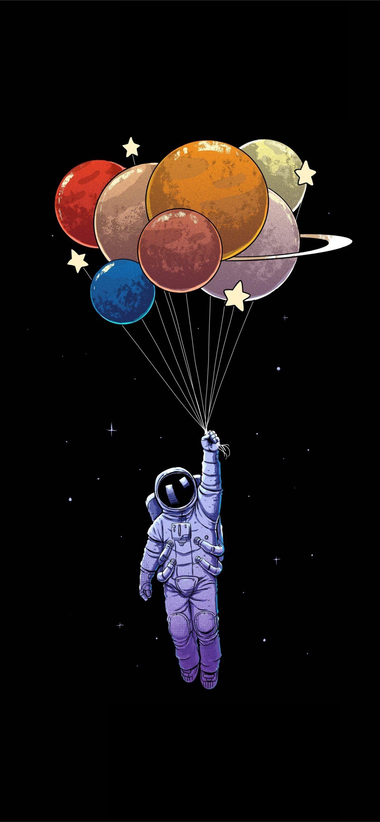 1284x2778 astronaut exploration flight planets lg v30 lg g6. iPhone Wallpaper Free Download