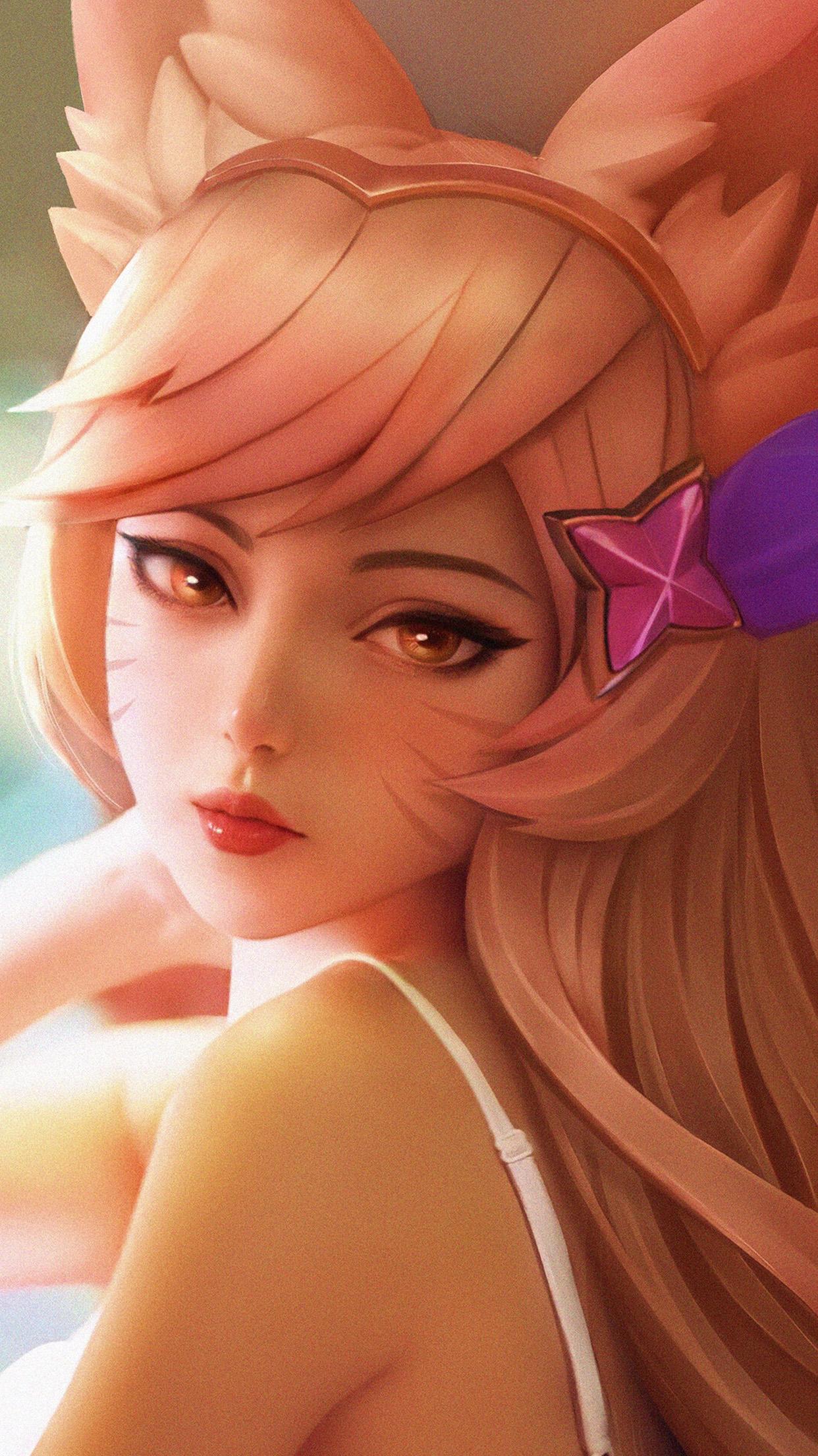 1242x2208 Art Girl Anime Cute Wallpaper