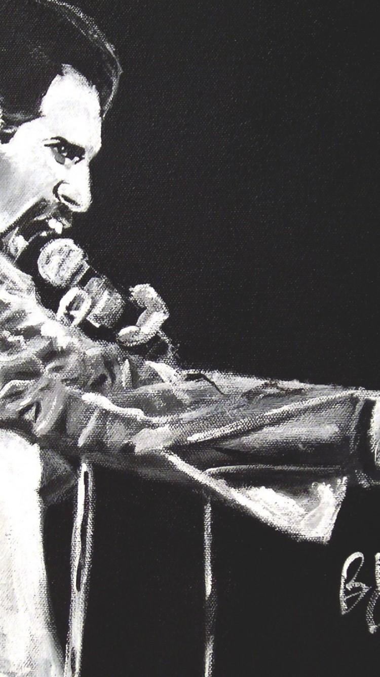 750x1334 Freddie Mercury iPhone 7 Wallpaper Download