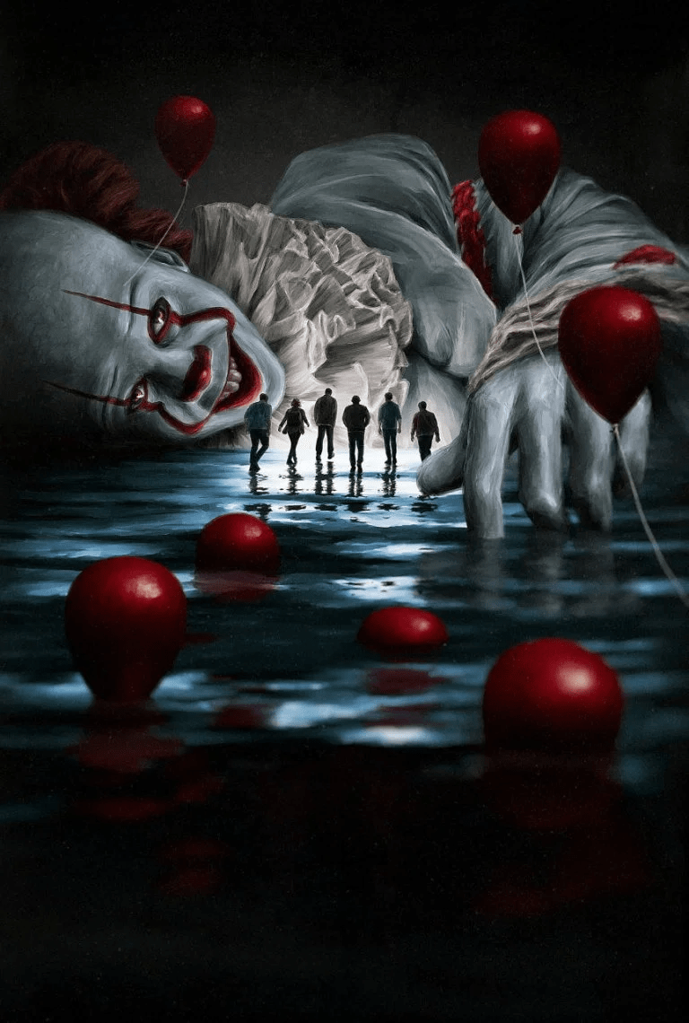 768x1140 Evil Clown Scary Joker Wallpaper HD