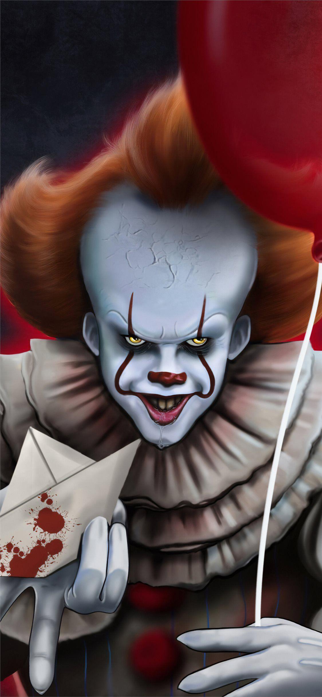 1125x2436 Cartoon Pennywise Wallpaper