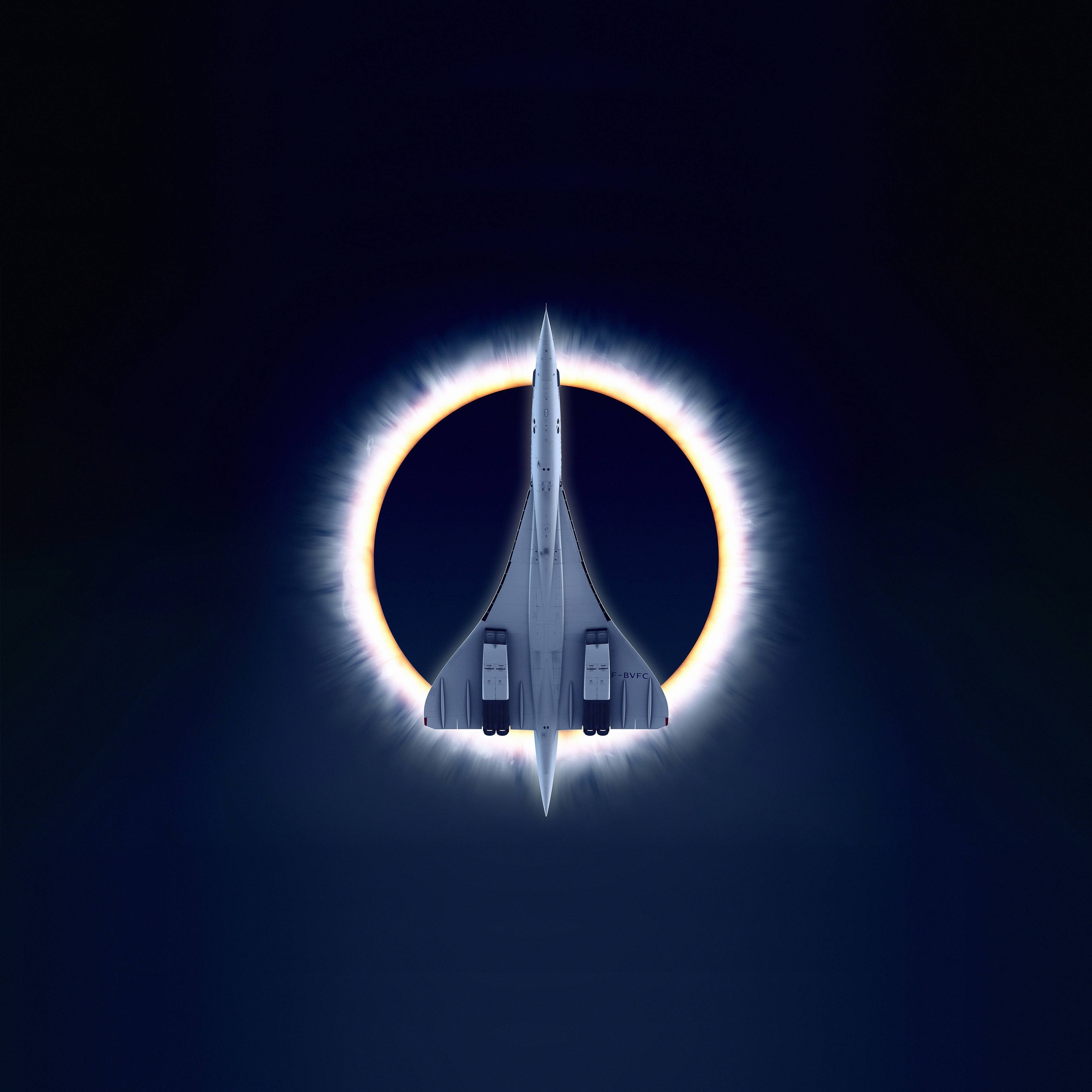 3840x3840 Minimal Eclipse Airplane 1080x2400 Resolution Wallpaper, HD Minimalist 4K Wallpaper, Image, Photo and Background