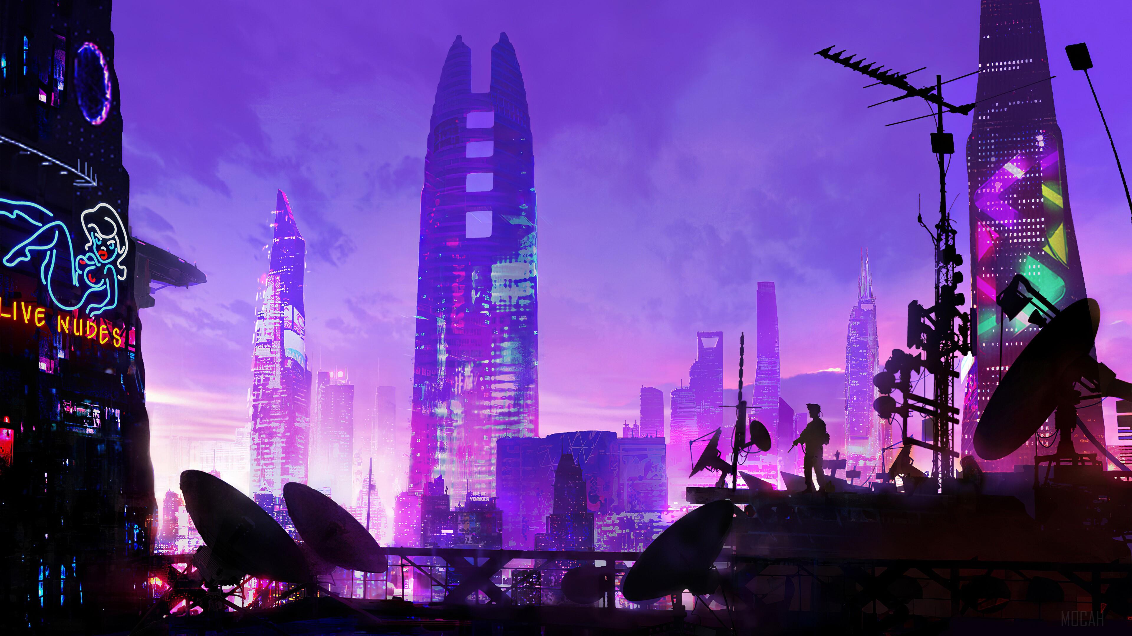 Cyberpunk City 4k Wallpapers - Top Free Cyberpunk City 4k Backgrounds