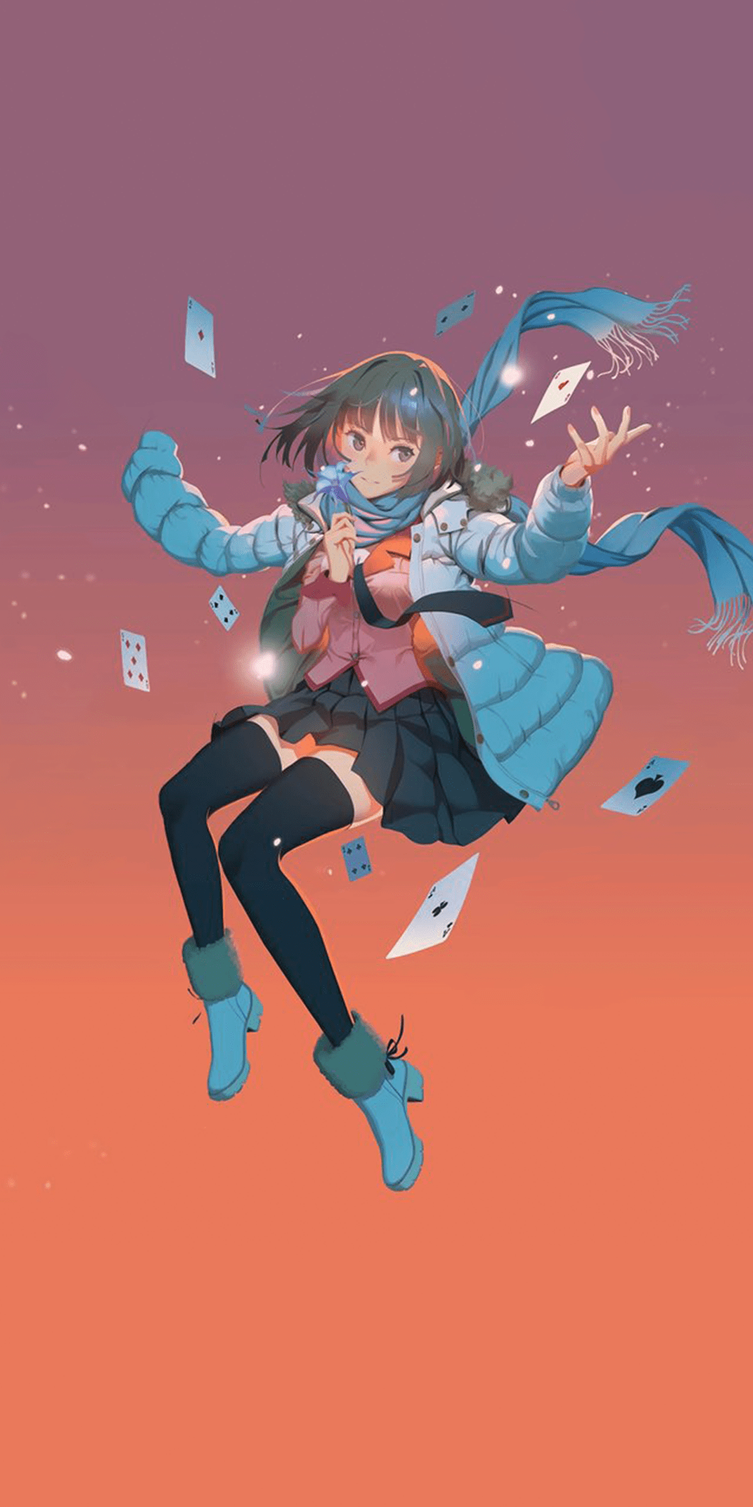 1080x2160 Koimonogatari Light novel cover phone wallpaper (Fixed): araragi