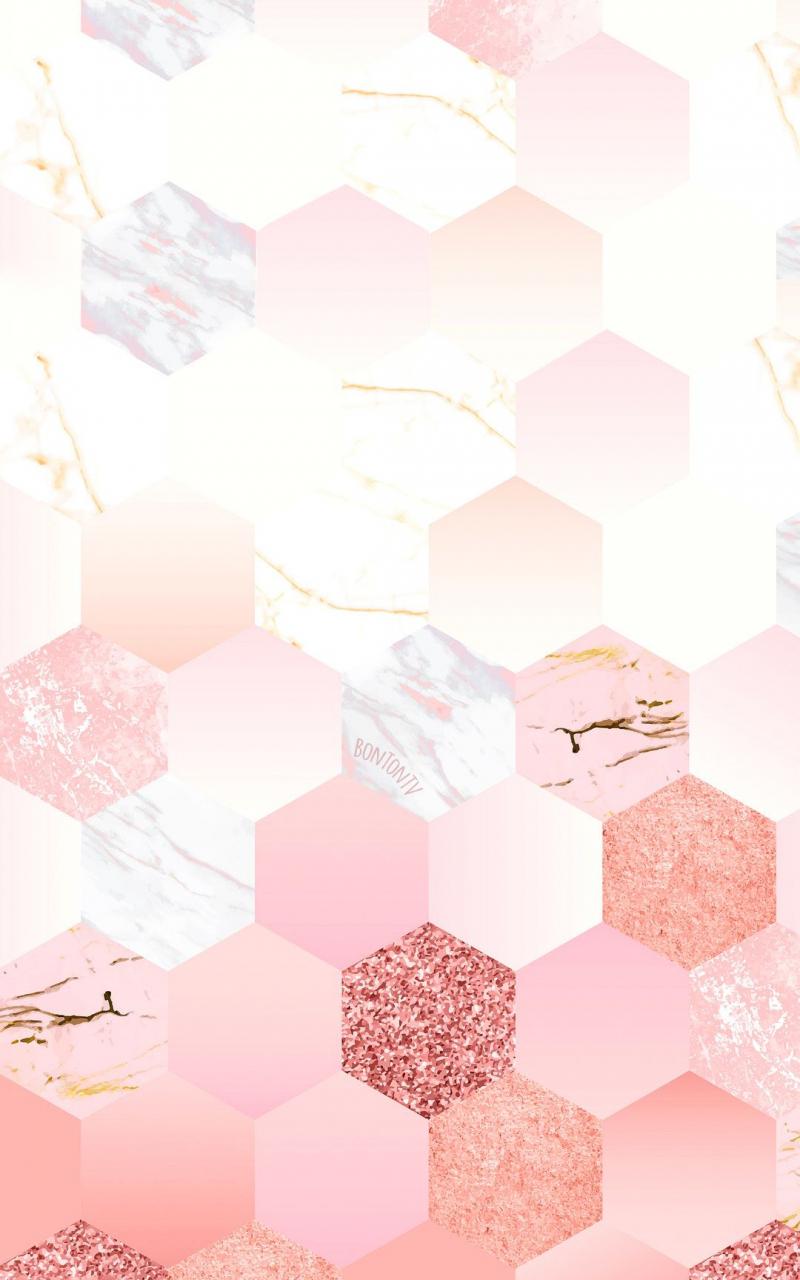 800x1280 Free download Phone Wallpaper HD Cute Girly Pink Hexagons with Gold by BonTon [1080x1920] for your Desktop, Mobile & Tablet. Explore Background Girly. Best Girly Wallpaper, Tumblr Girly Wallpaper