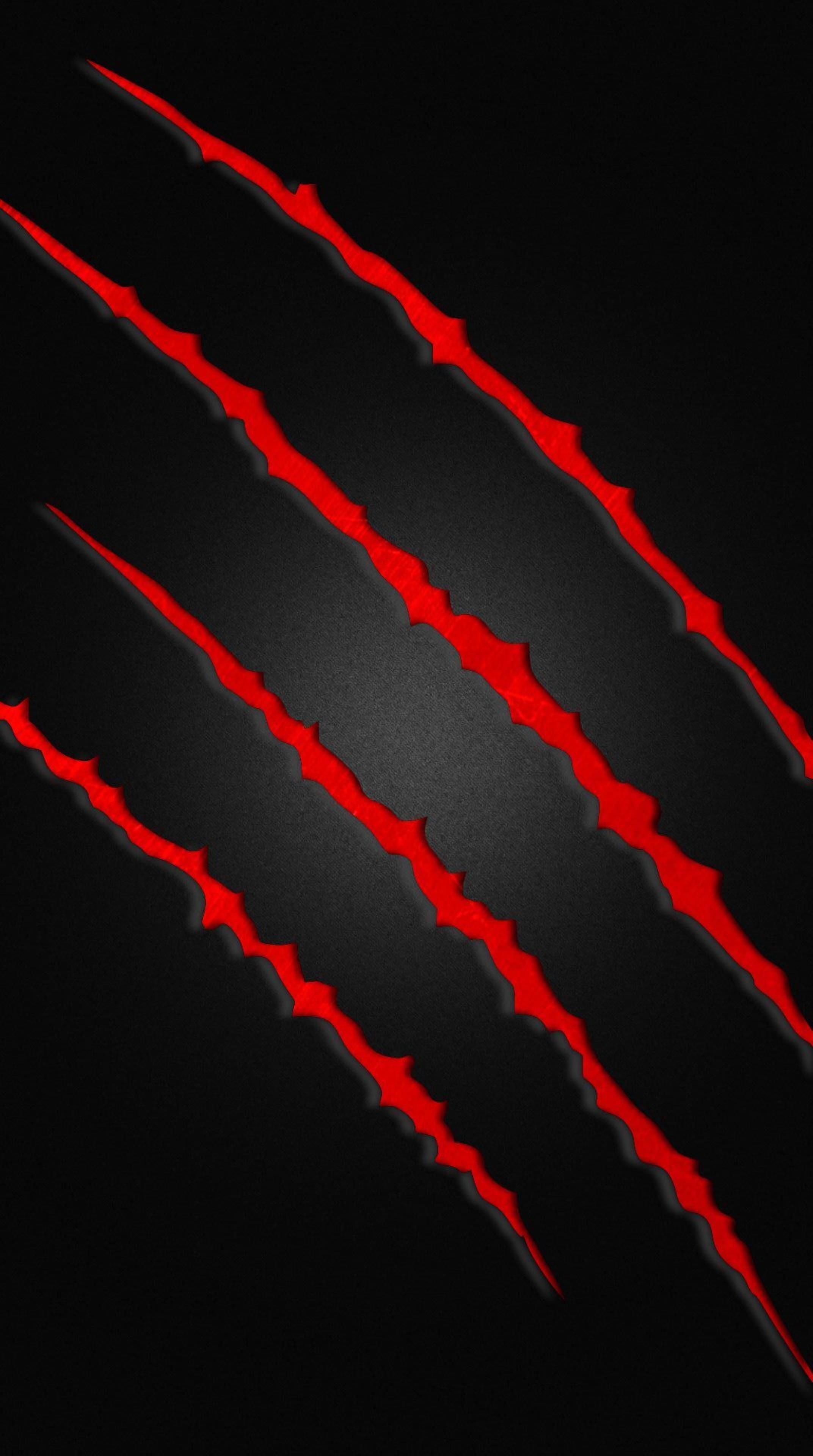 2144x3840 Black And Red Ultra HD Wallpaper