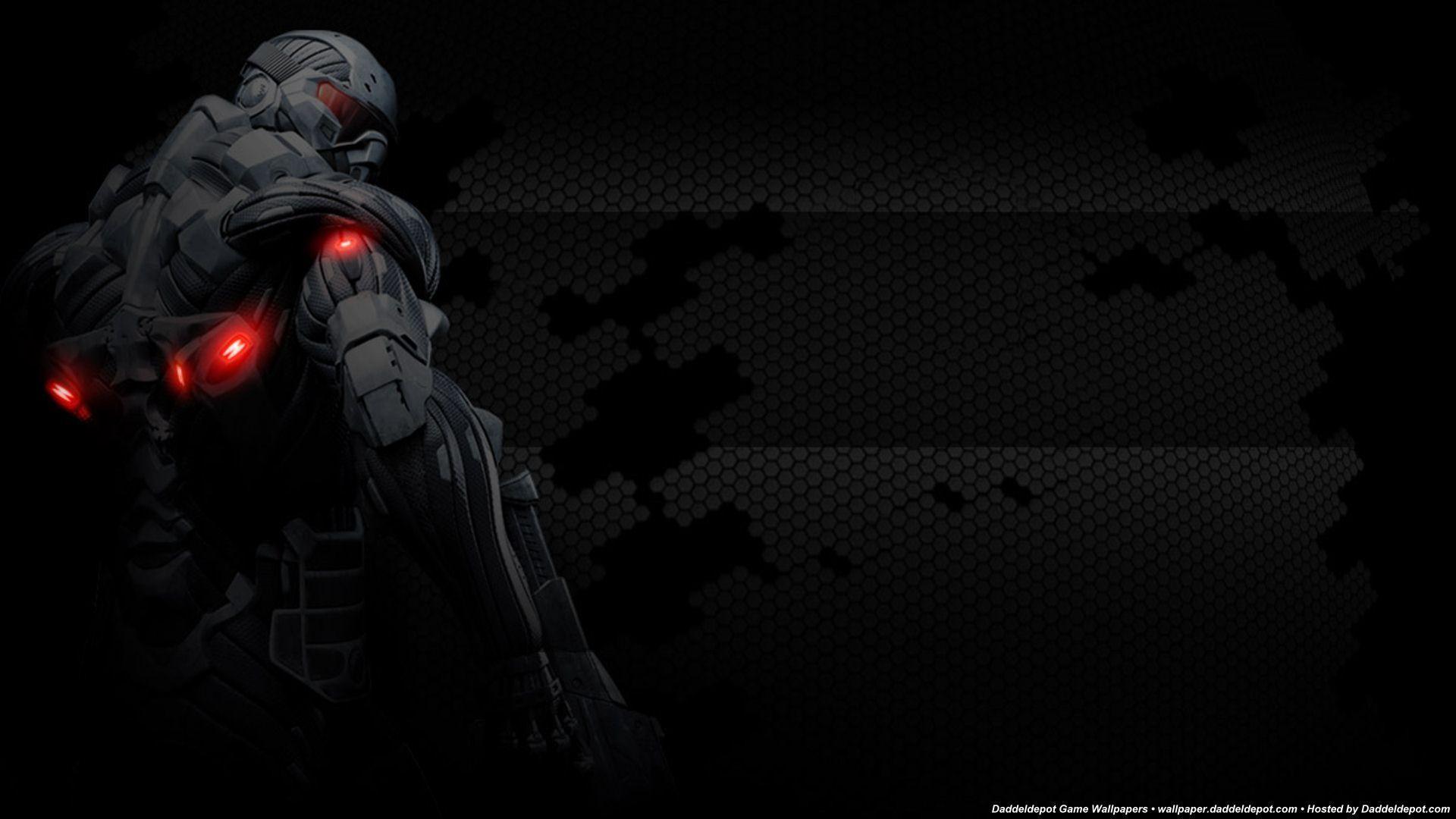 1920x1080 Black Gamer Wallpaper