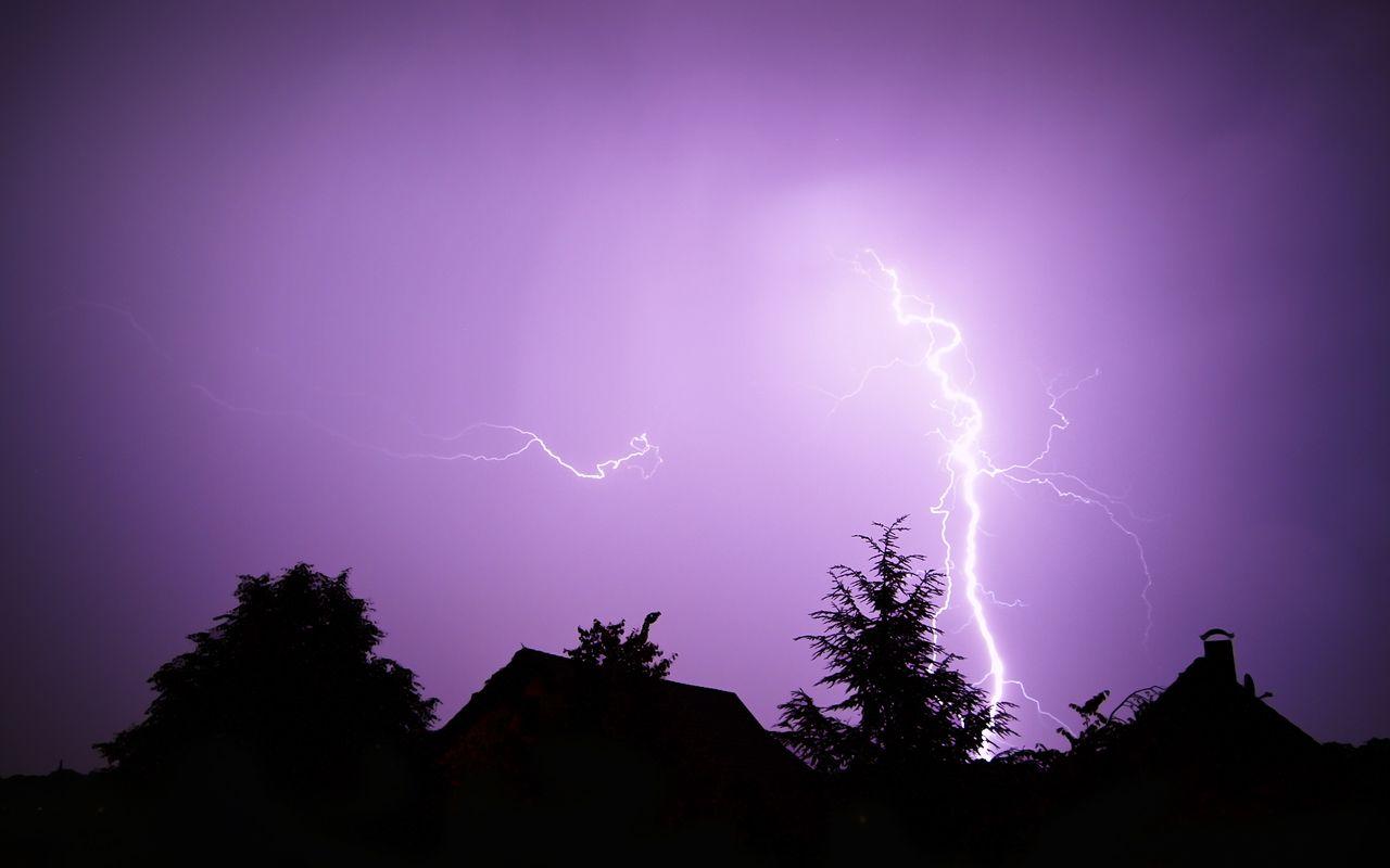 1280x800 The Lightning - #wallpaper by Atero - One of my first photo taken of a storm fro. Storm wallpaper, Lightning storm, Lightning