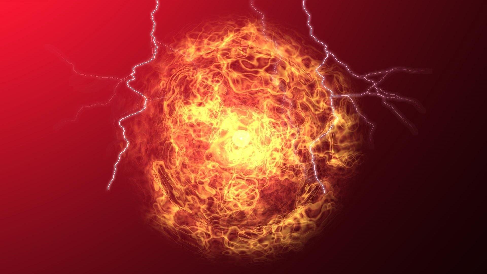 1920x1080 Fire and Lightning Wallpaper, HD Fire and Lightning Background on WallpaperBat