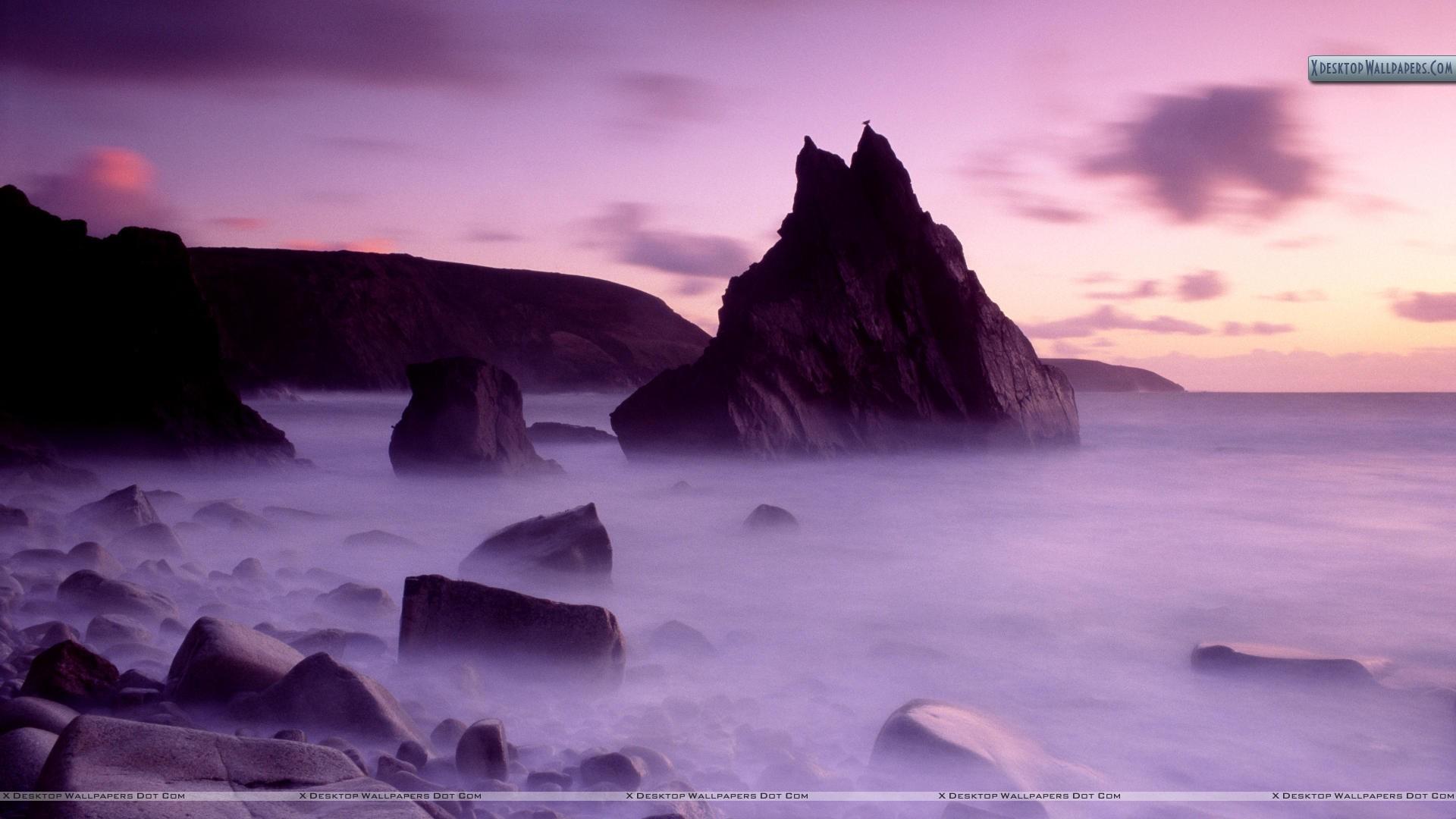 1920x1080 Dusk, Cligga Point, Cornwall, England Wallpaper
