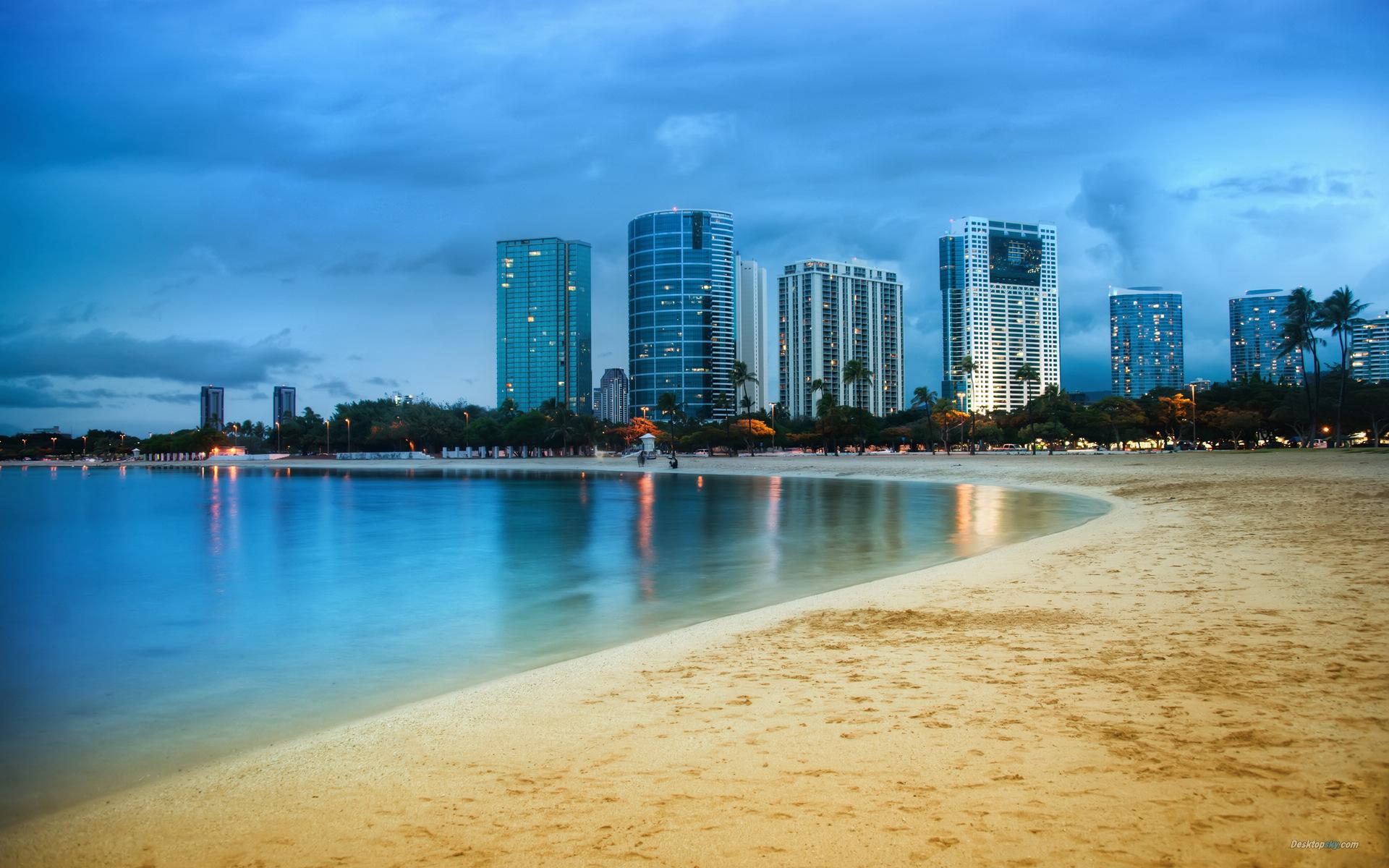 1920x1200 Oahu Beach Wallpaper