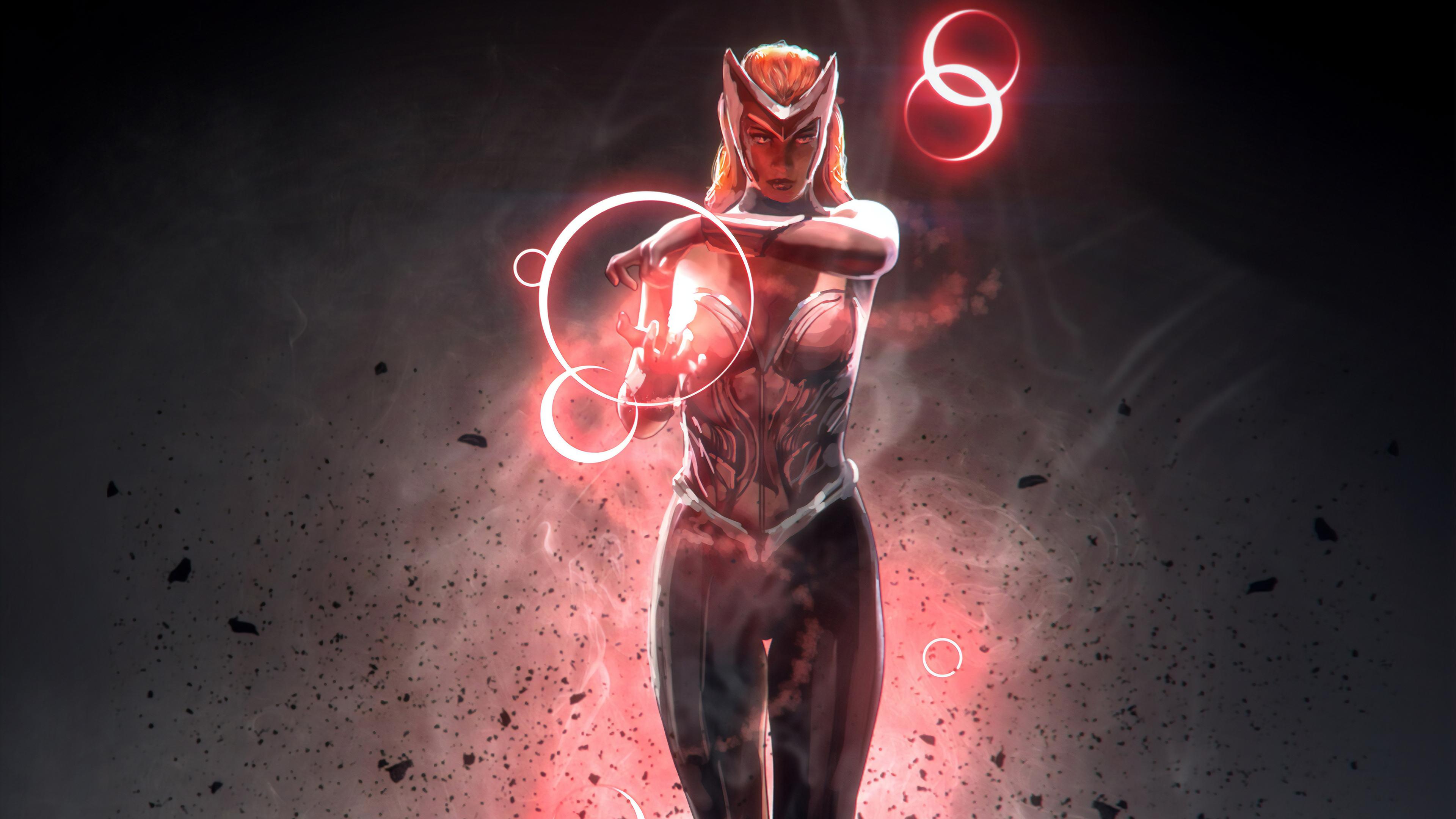 3840x2160 Scarlet Witch Marvel Superhero