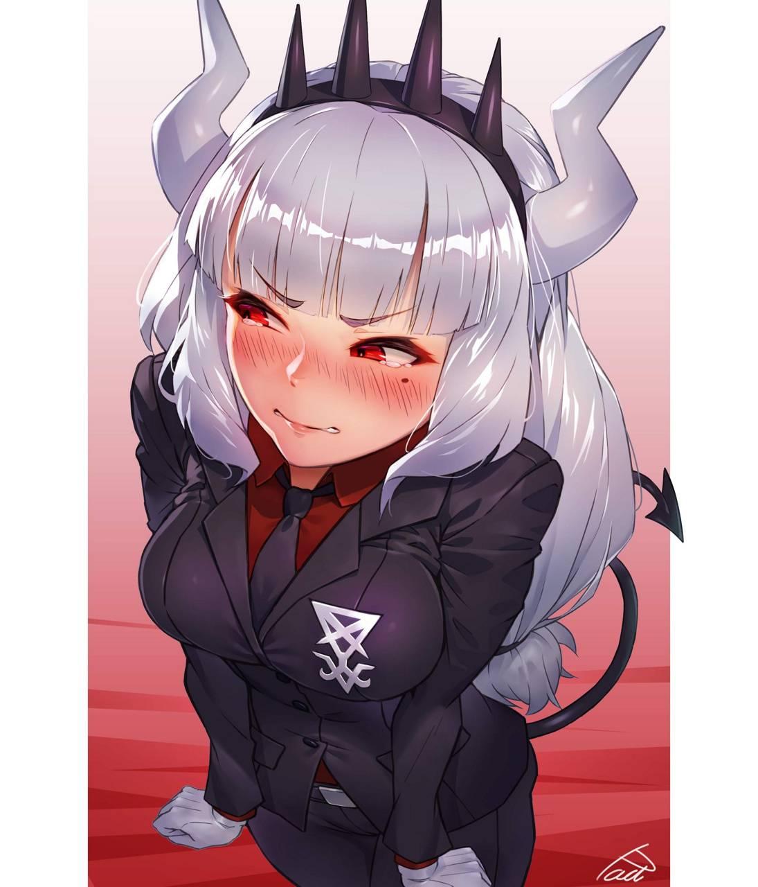 1095x1280 Download Angry Demon Girl HD Wallpaper and Background