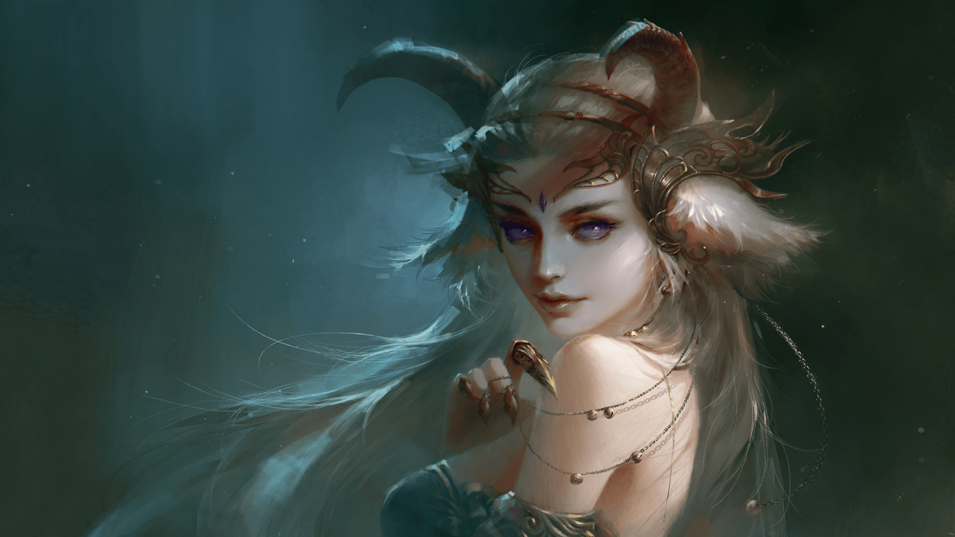1920x1080 demon girls HD wallpaper, Background
