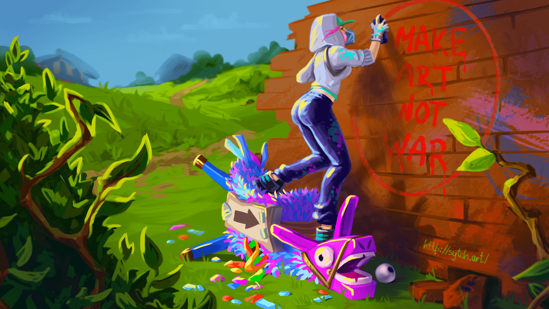 1920x1080 Teknique Fortnite Wallpaper