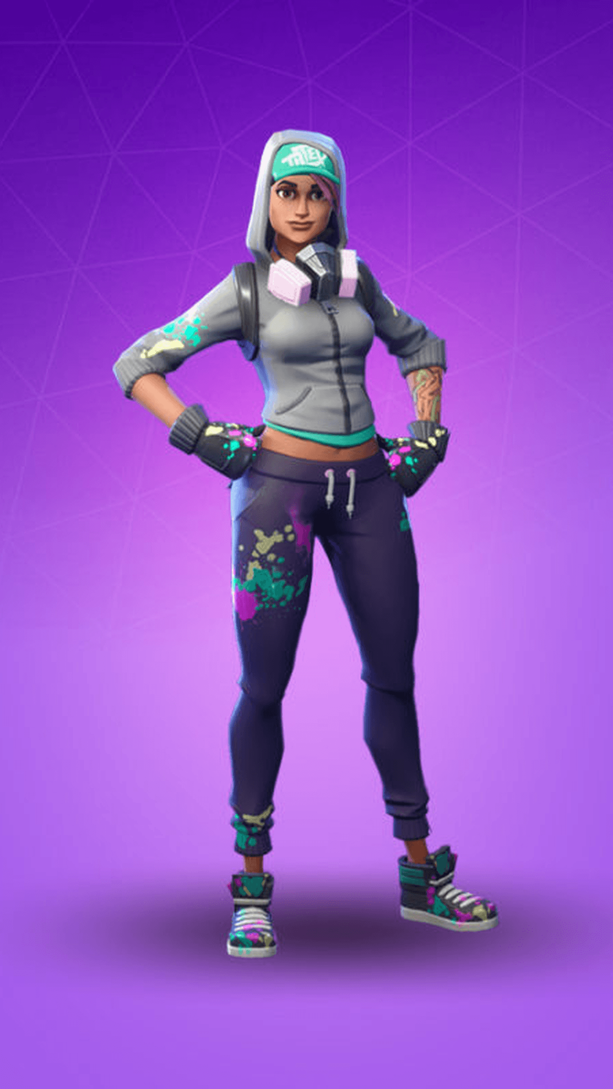 1242x2208 Teknique Fortnite Wallpaper 2020