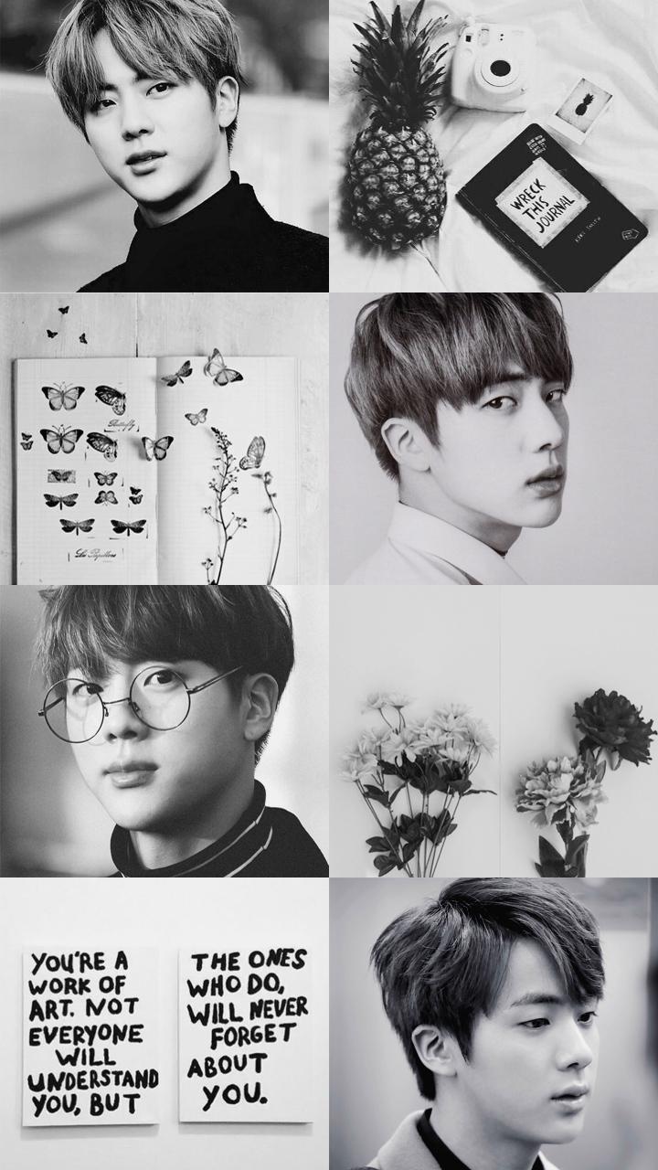 720x1280 BTS Aesthetic Black Wallpaper