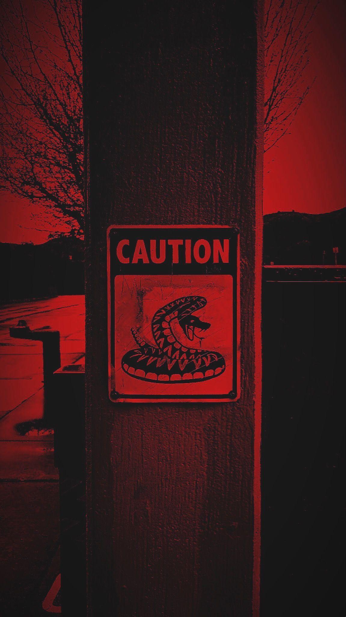 1151x2048 Red Snake Aesthetics Wallpaper