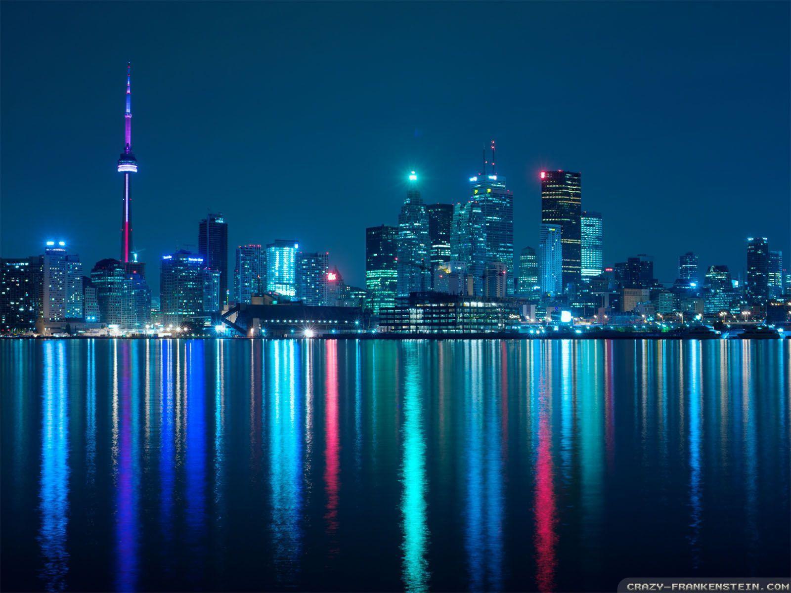 HD wallpaper Toronto Skyline At Night Images Android Wallpapers For Your  Desktop Or Phone 38402160  Wallpaper Flare
