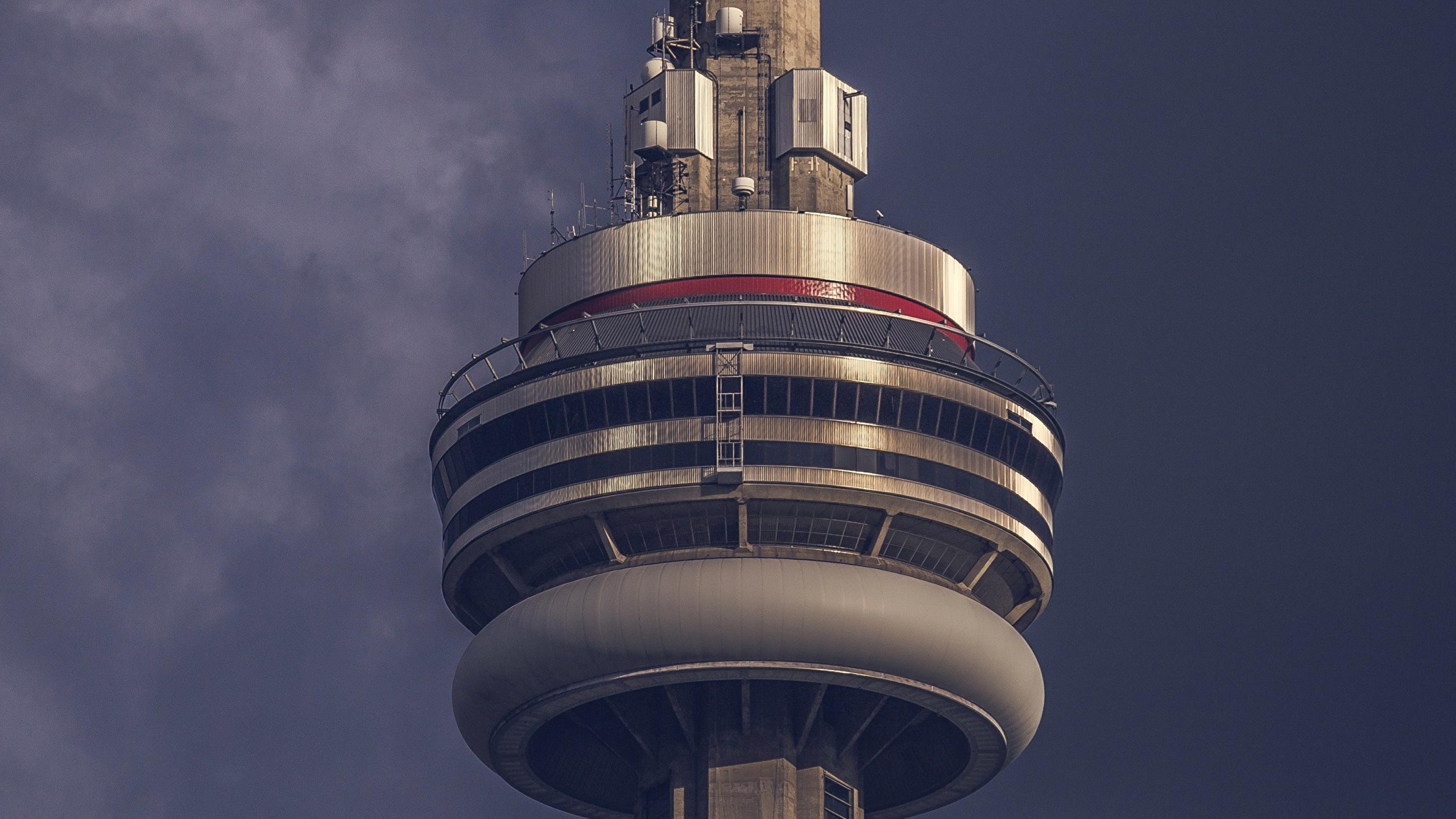 2560x1440 Picture Cities Canada Toronto CN Tower towers Closeup 2560x1440