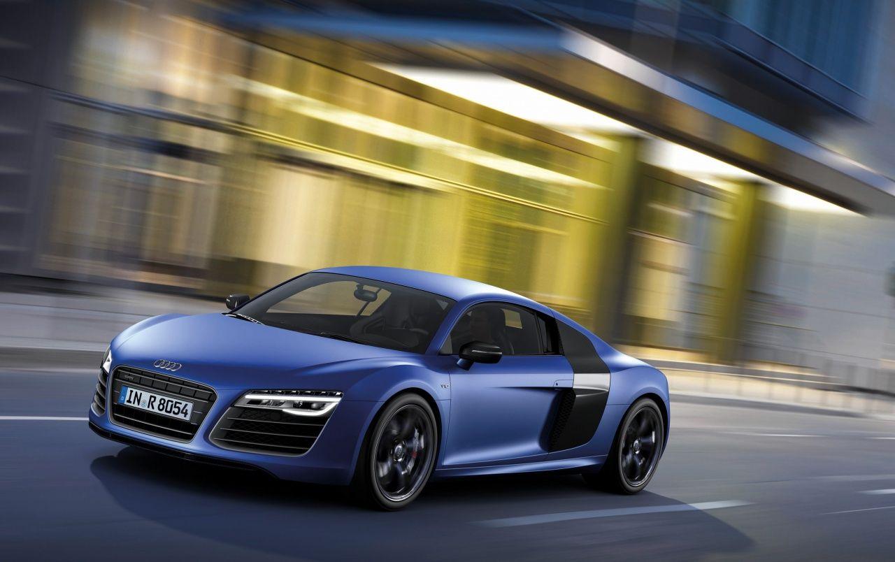1280x804 Audi R8 V10 plus Sepang Blue Pearl Effect Side Angle wallpaper