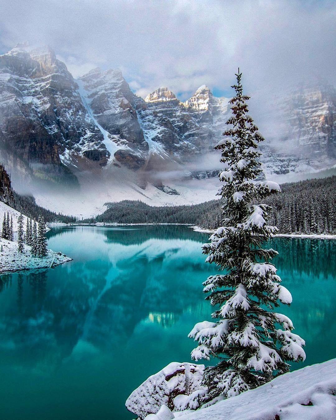 1080x1350 Winter in Moraine Lake, Canada : MostBeautiful. Winter scenery, Nature photography, Beautiful landscapes