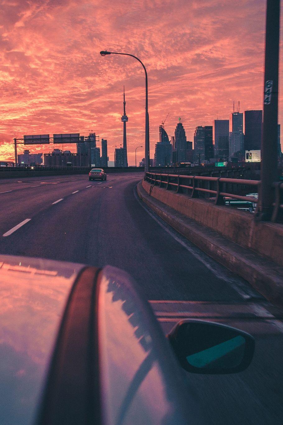 910x1365 Runaway, Houses, City, Clouds. Sky aesthetic, Toronto sunset, Scenery