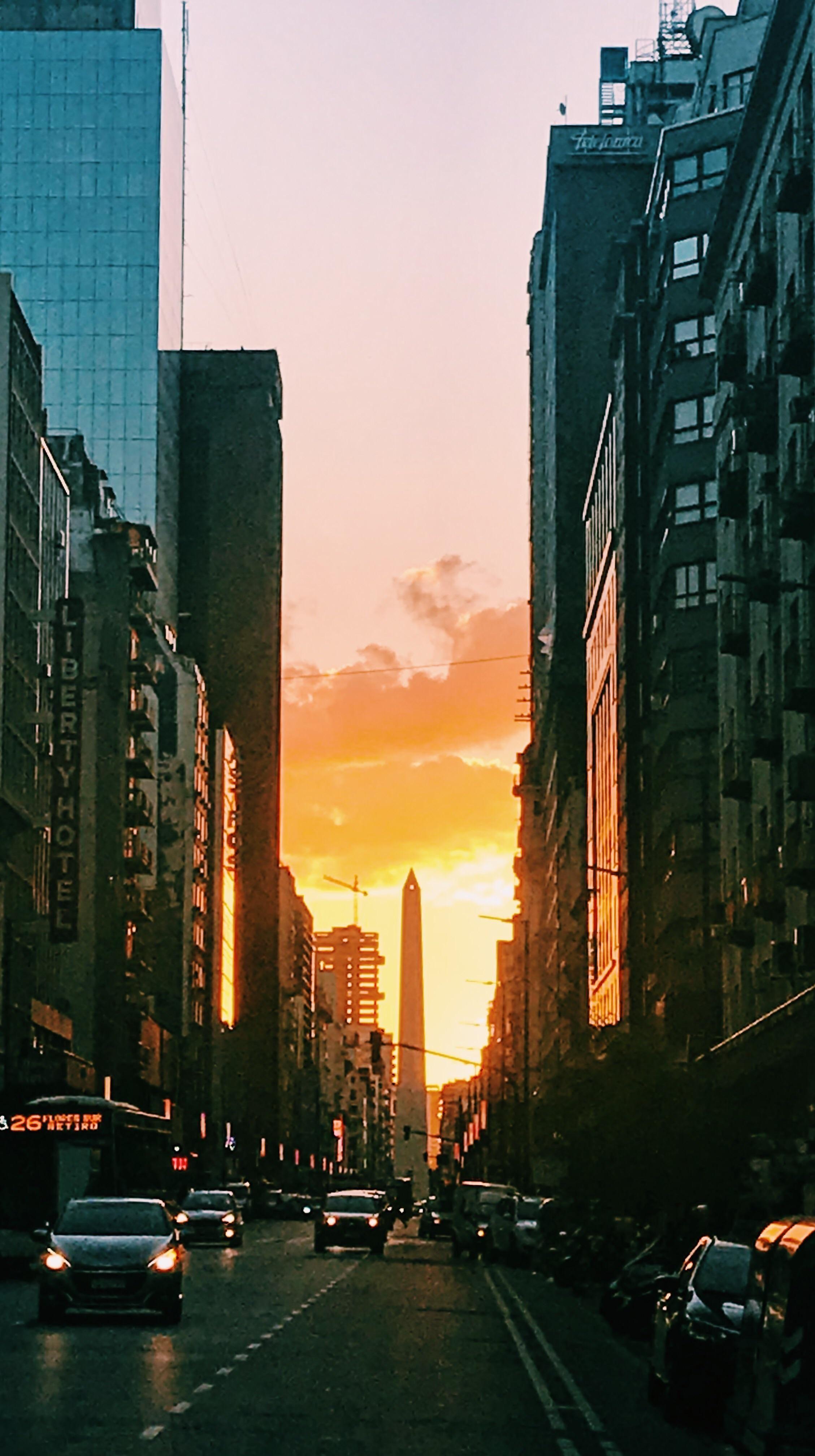 2257x4032 Buenos Aires Sunset [OC] #city #cities #buildings #photography. Sunset city, City aesthetic, Argentina travel