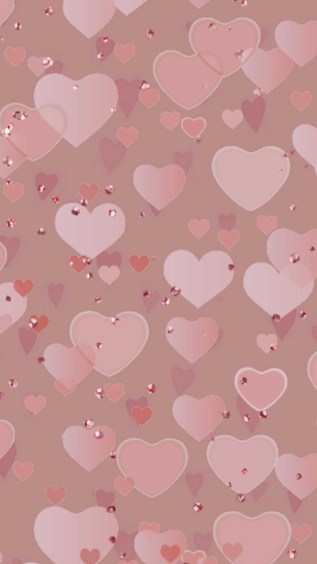 1242x2208 Pastel Heart Wallpaper Free HD Wallpaper