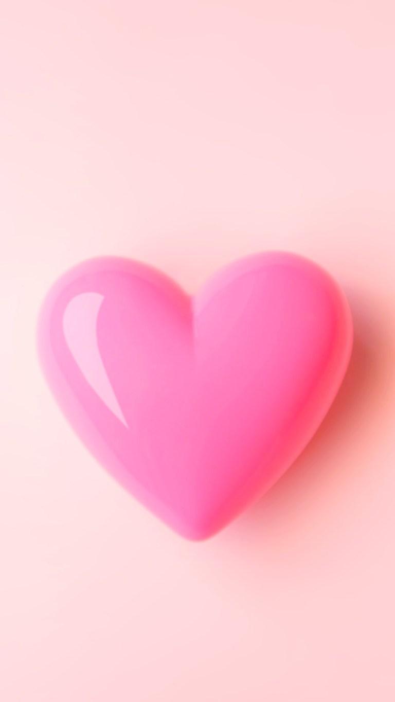 768x1365 Pastel Pink Heart Girly Beautiful HD Love Wallpaper Download