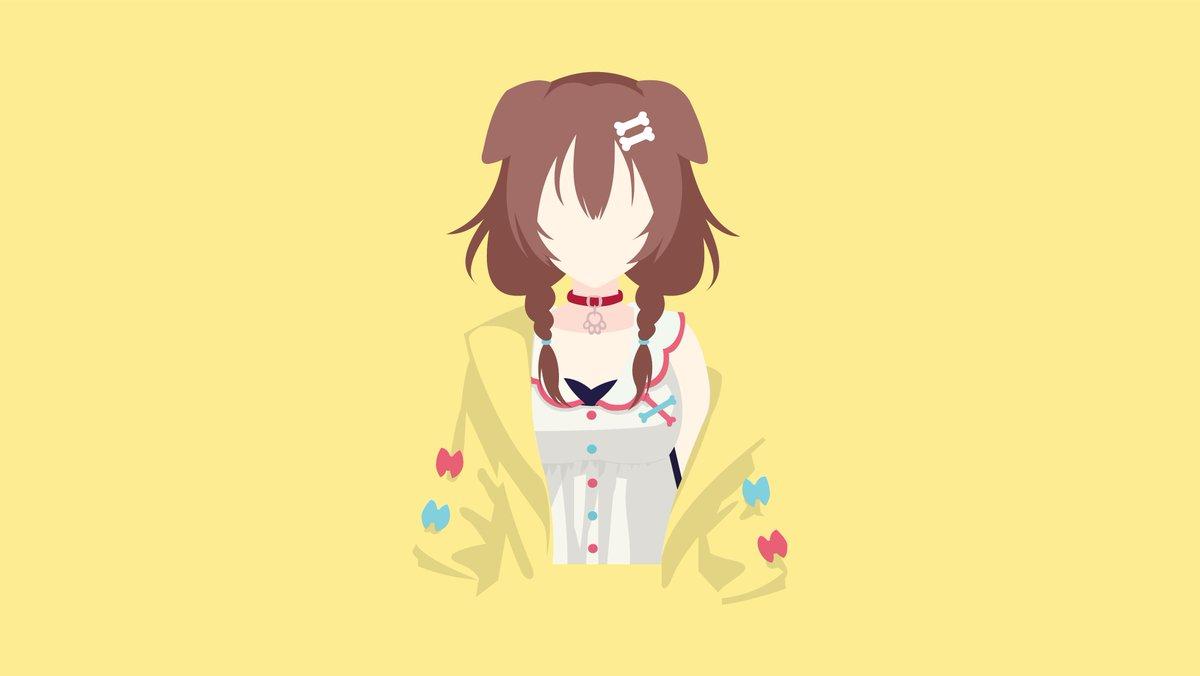 1200x676 Node Minimal Korone flatdesign! #できたてころね #ホロライブ #hololive #flatdesign #wallpaper