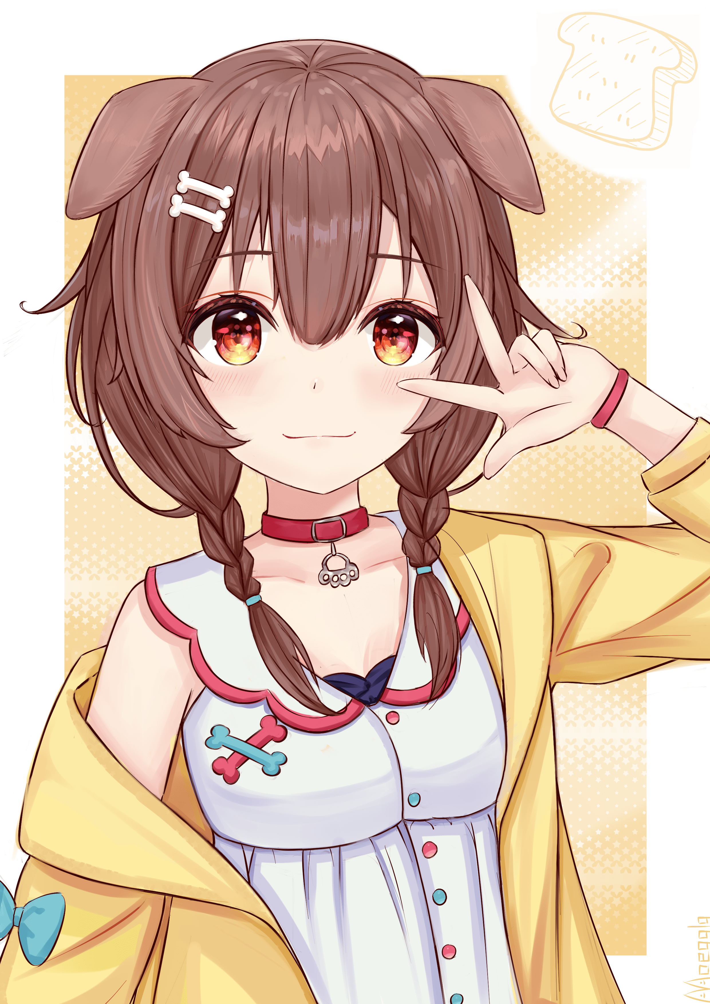 2480x3508 Inugami Korone Ch. Anime Image Board