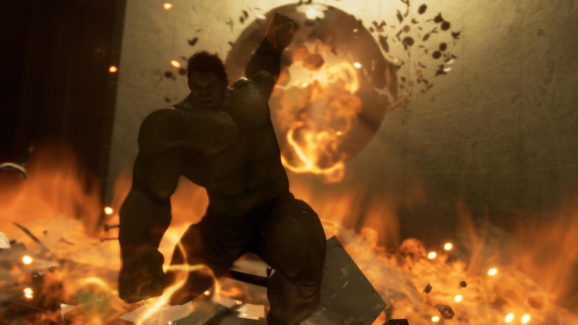1920x1080 Hulk like raging fire / World Breaker: PlayAvengers