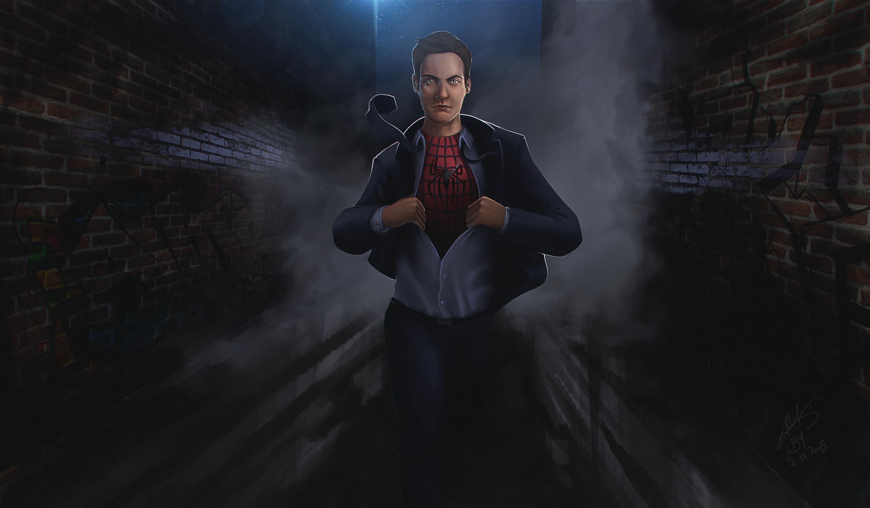 3000x1753 Spiderman Tobey Maguire, HD Superheroes, 4k Wallpaper, Image, Background, Photo and Picture