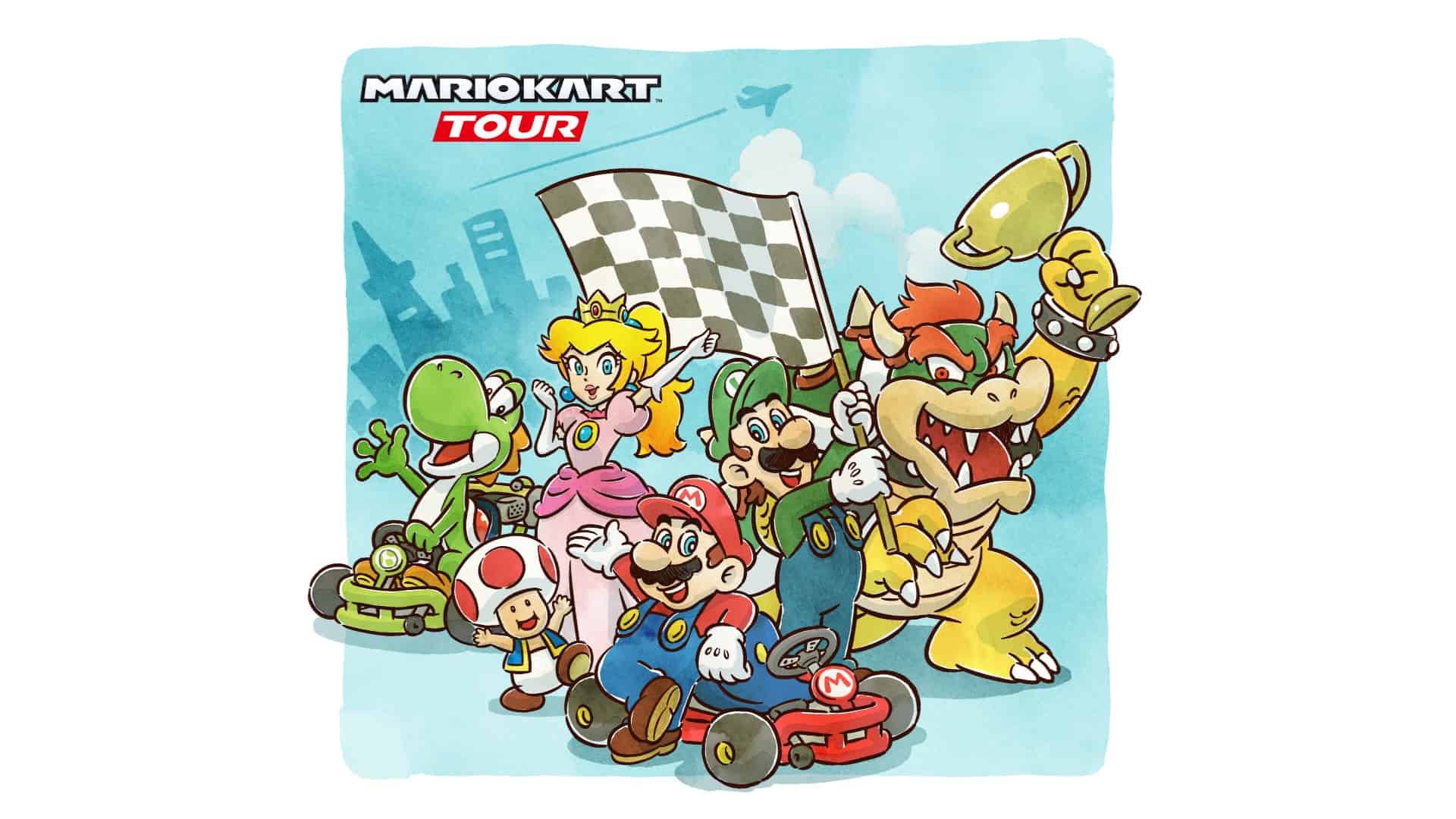 1920x1080 Mario Kart Tour Is Now Available, Begins With New York Tour