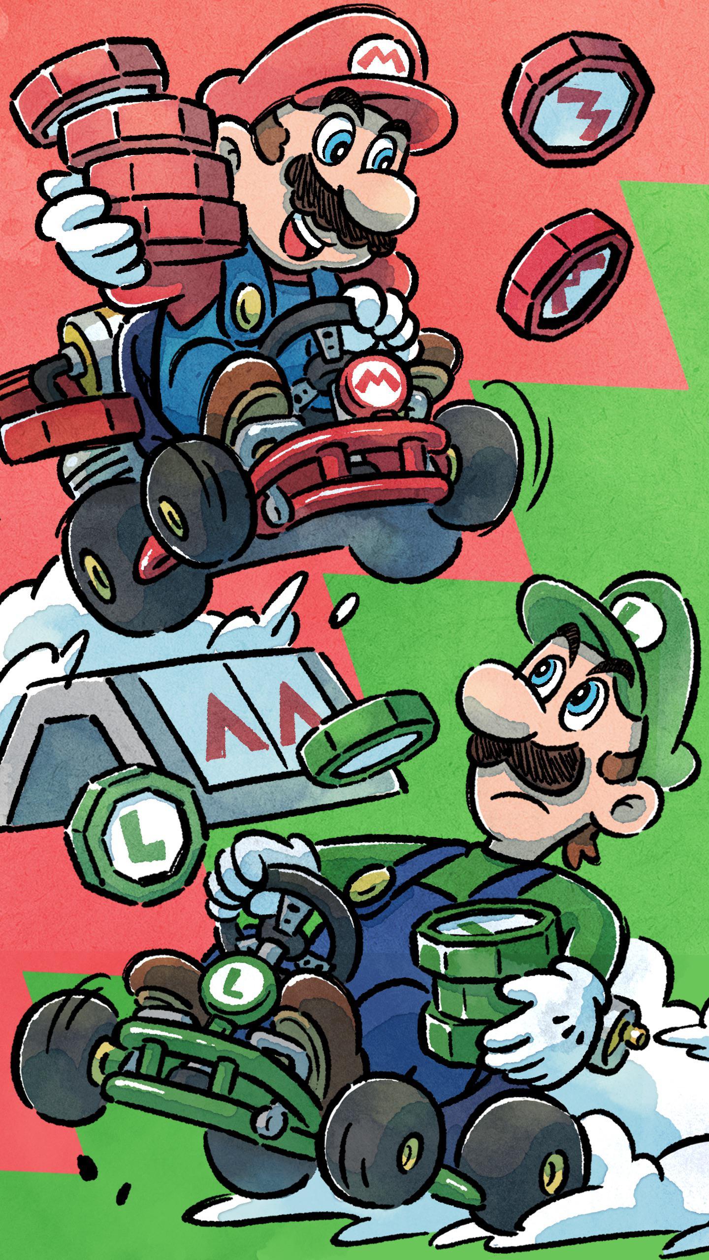1440x2560 Tour art from the Mario Kart Tour