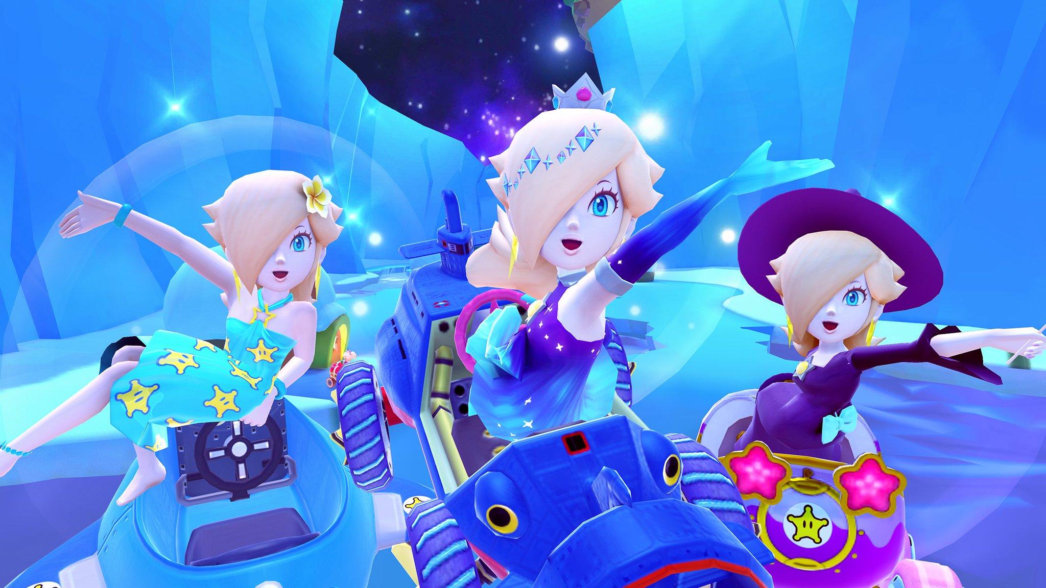 2048x1152 Mario Kart Tour Winter Tour is wrapping up in # MarioKartTour. Starting Dec. 10:00 PM PT, expect starry skies and icy planets in the Rosalina Tour!