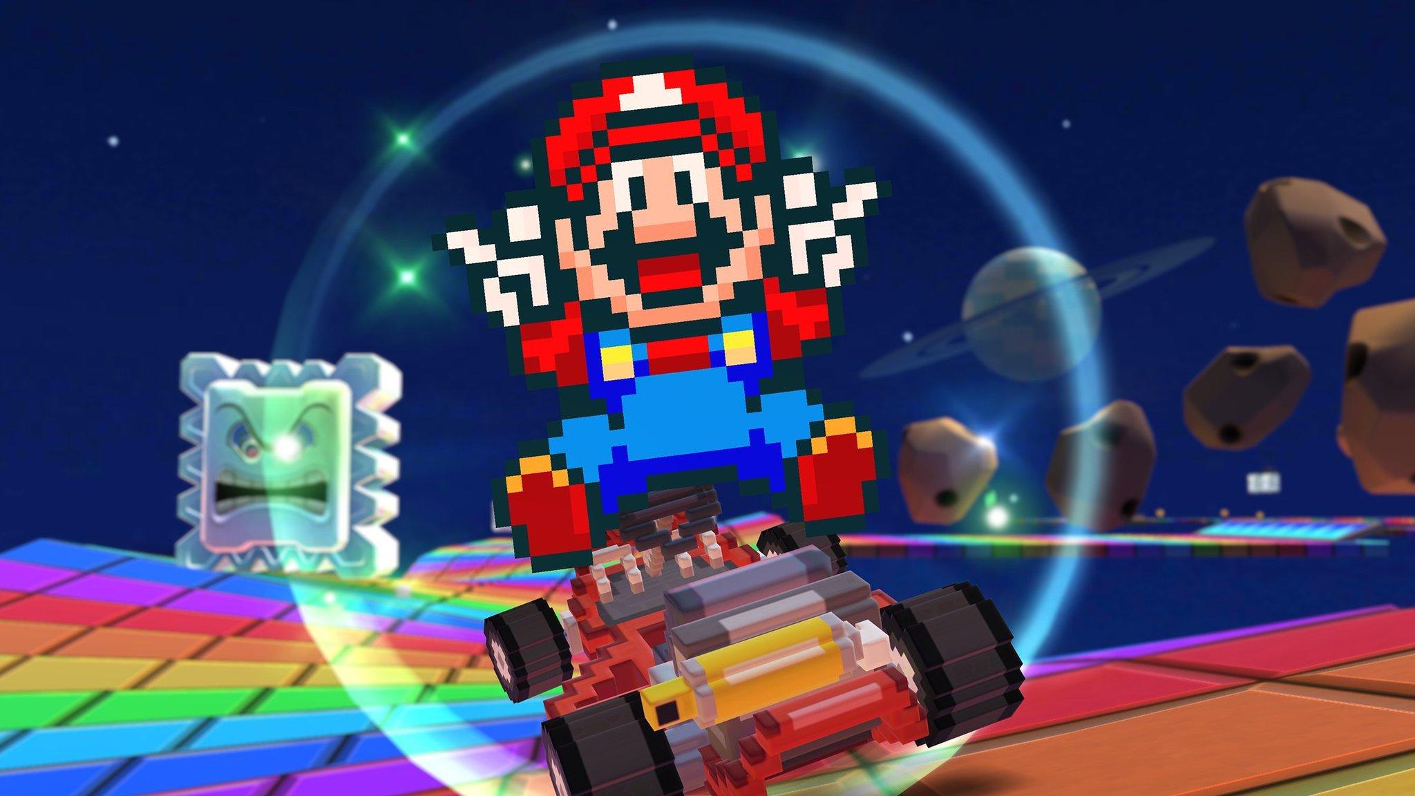 2048x1152 The 'Super' Mario Kart Tour Event Starts Today, Celebrating The Series' SNES Beginnings