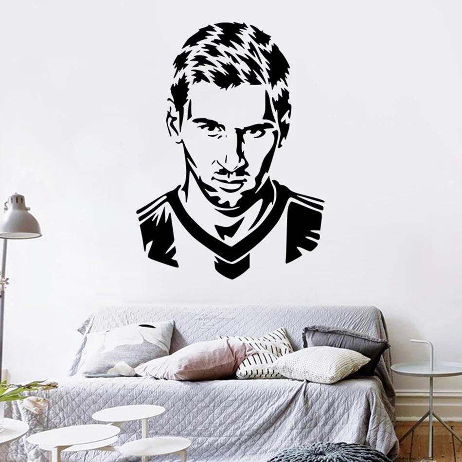 950x950 Football player Messi 10 vinyl Wall Art Decal Wall Stickers Bedroom Decor Boys Wall Decals FC soccer wallpaper poster. Wall Stickers
