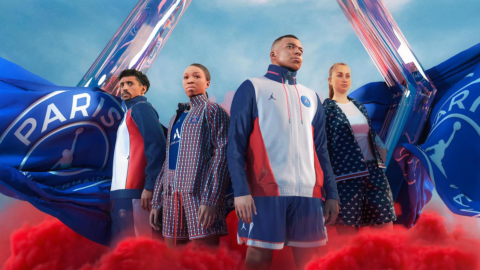 1600x900 Jordan Brand Paris Saint Germain 2021 22 Home Kit Apparel Collection Air Jordan 7