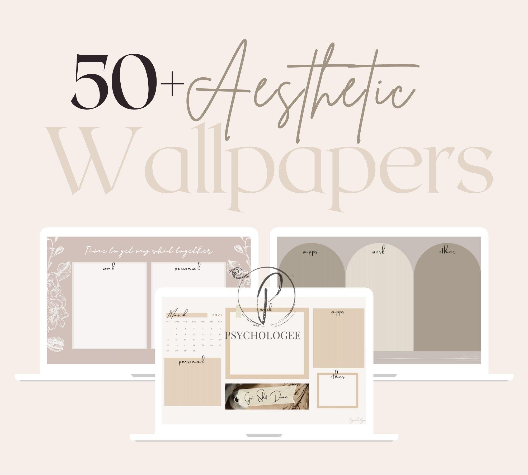 2000x1800 Aesthetic Minimalist Wallpaper Desktop Organiser Macbook. Etsy Hong Kong