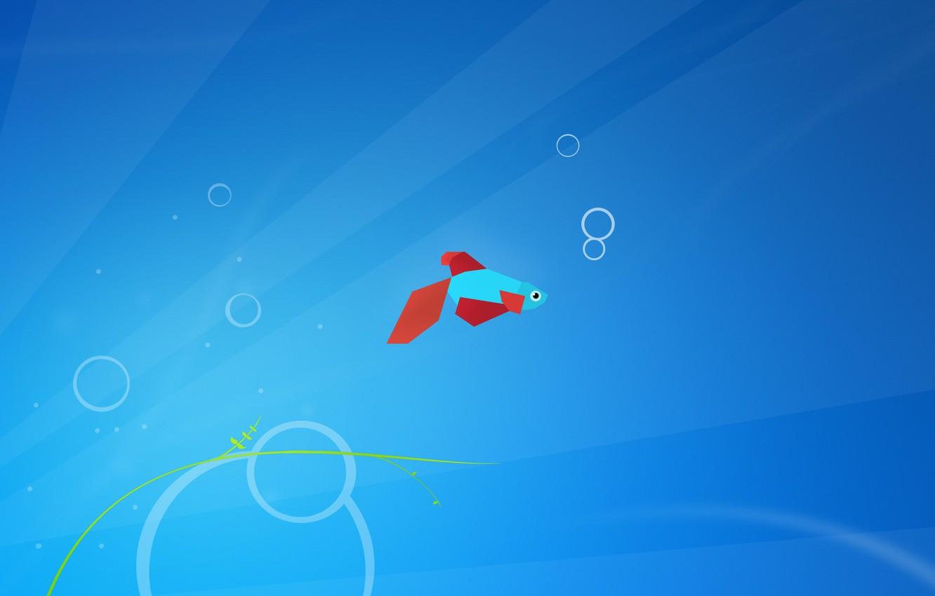 1332x850 Wallpaper minimal, minimalism, windows fish, Aero+ image for desktop, section минимализм
