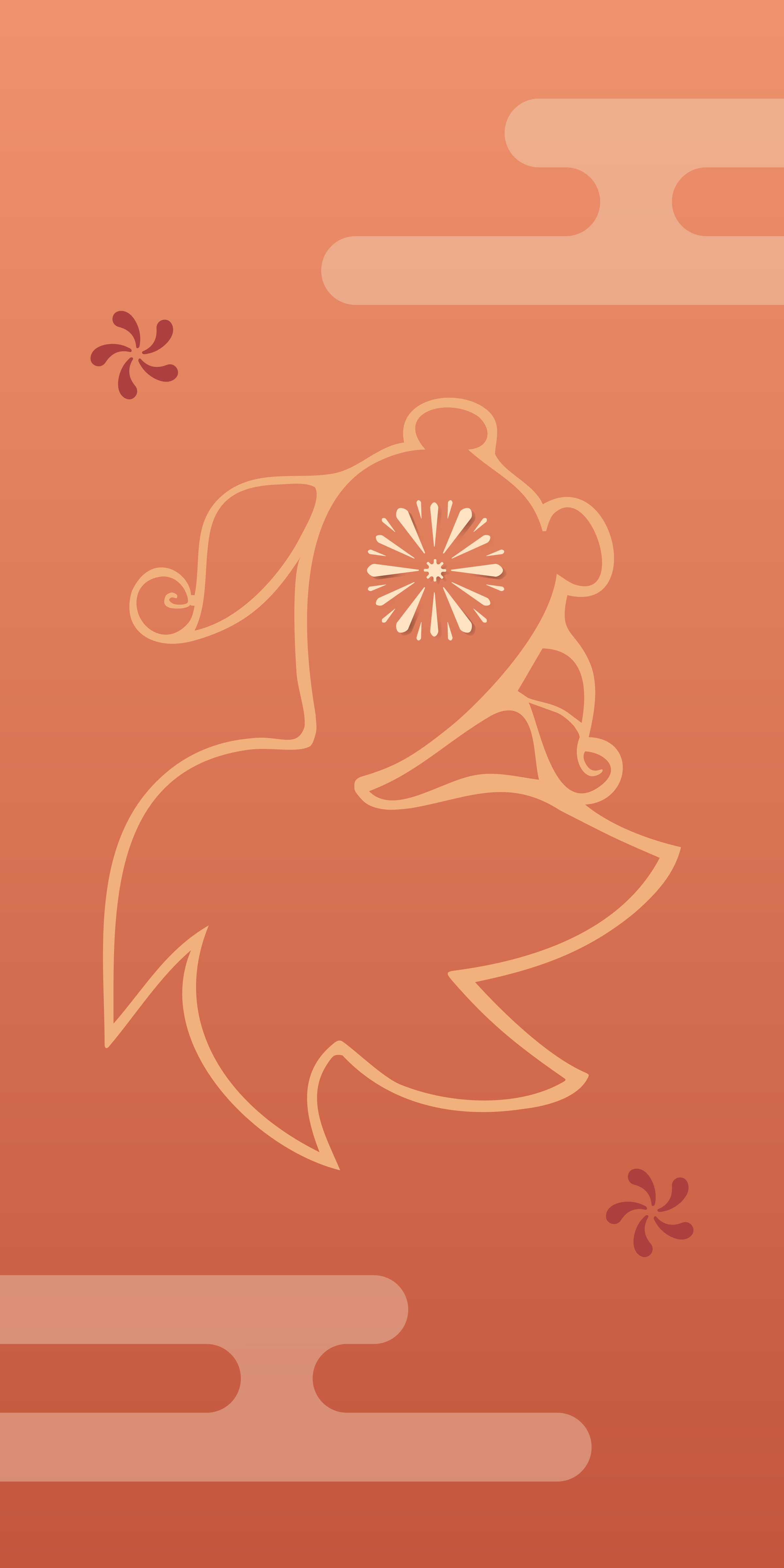 2399x4799 I made a sorta minimal Yoimiya wallpaper focusing on the fish in some of her promo material. First time trying to do something like this so let me know how I did!
