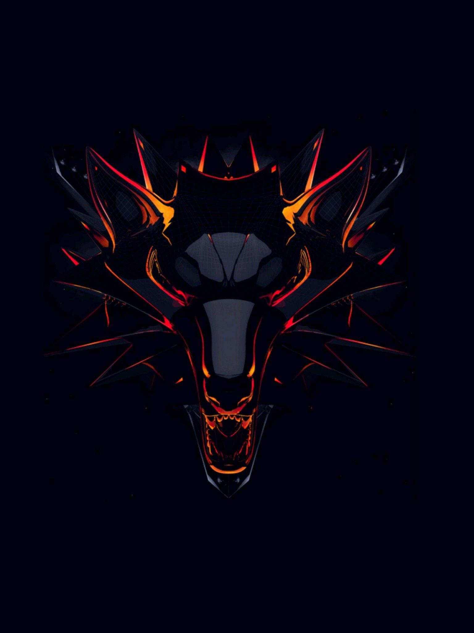 1536x2048 Dark Orange Minimalist Wallpaper