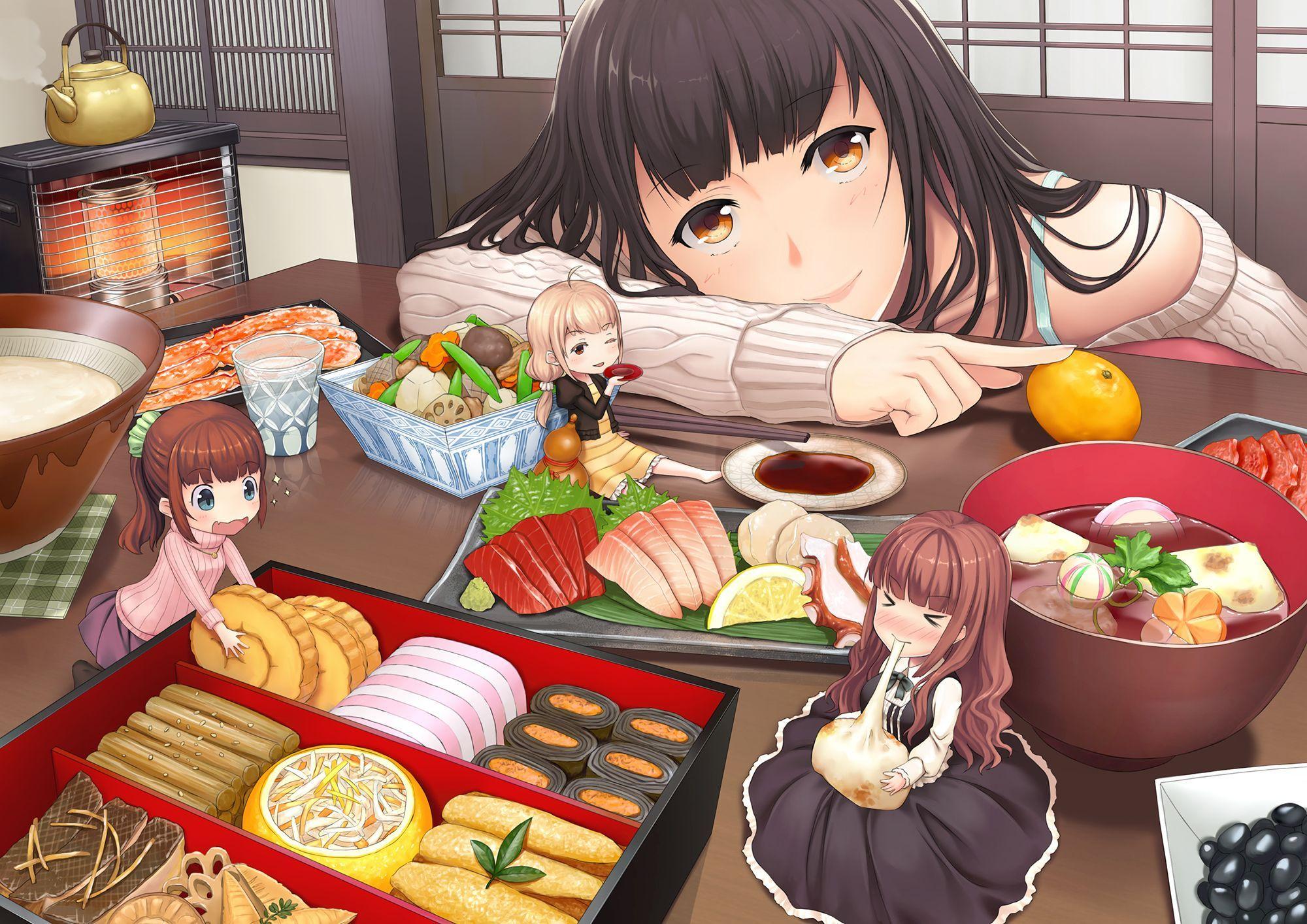 2000x1414 Japanese Food Anime HD Wallpaper