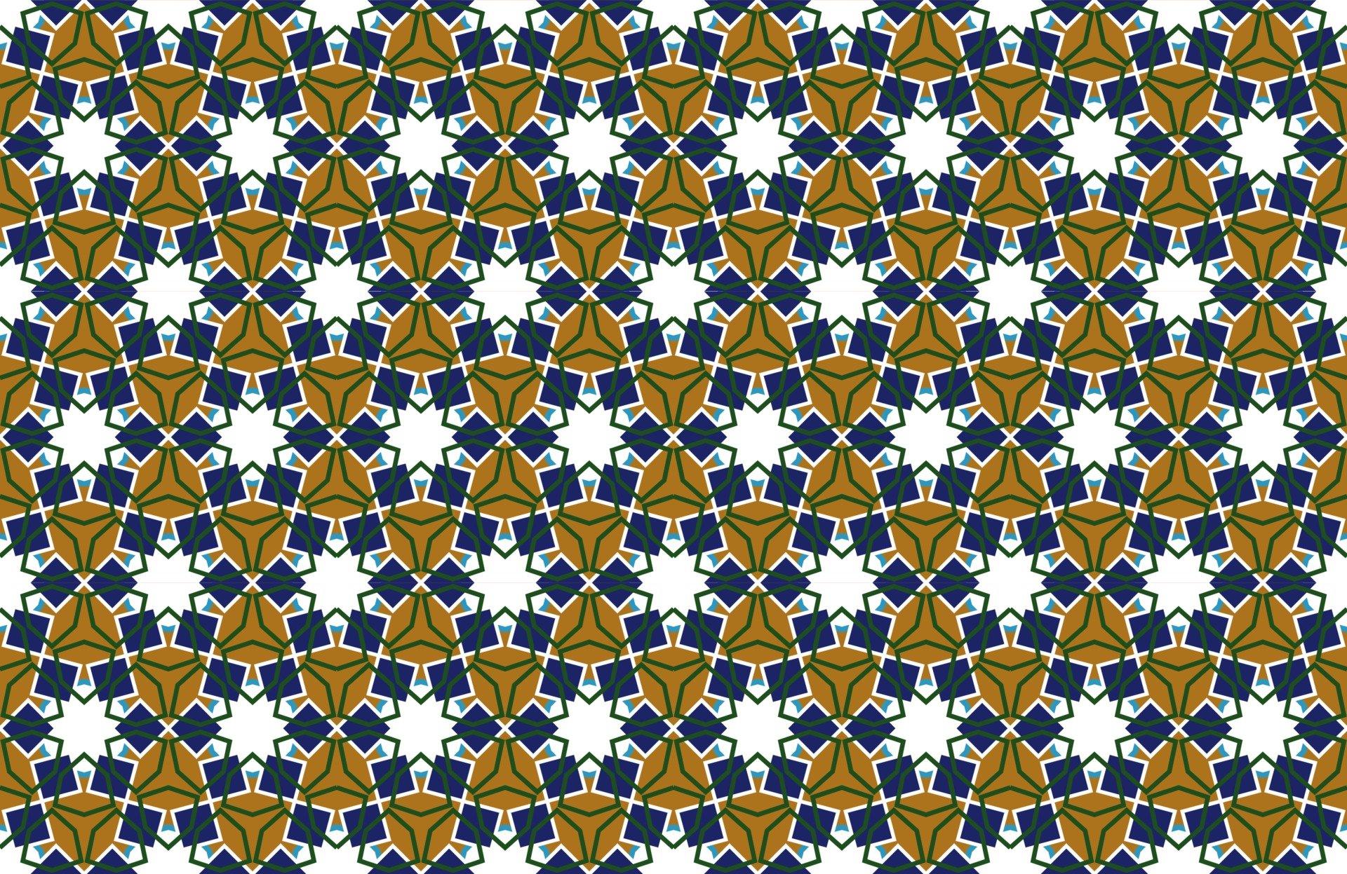 1920x1247 Arabic pattern seamless background in islamic style. Geometric muslim ornament backdrop. Vector EPS10 wallpaper illustration