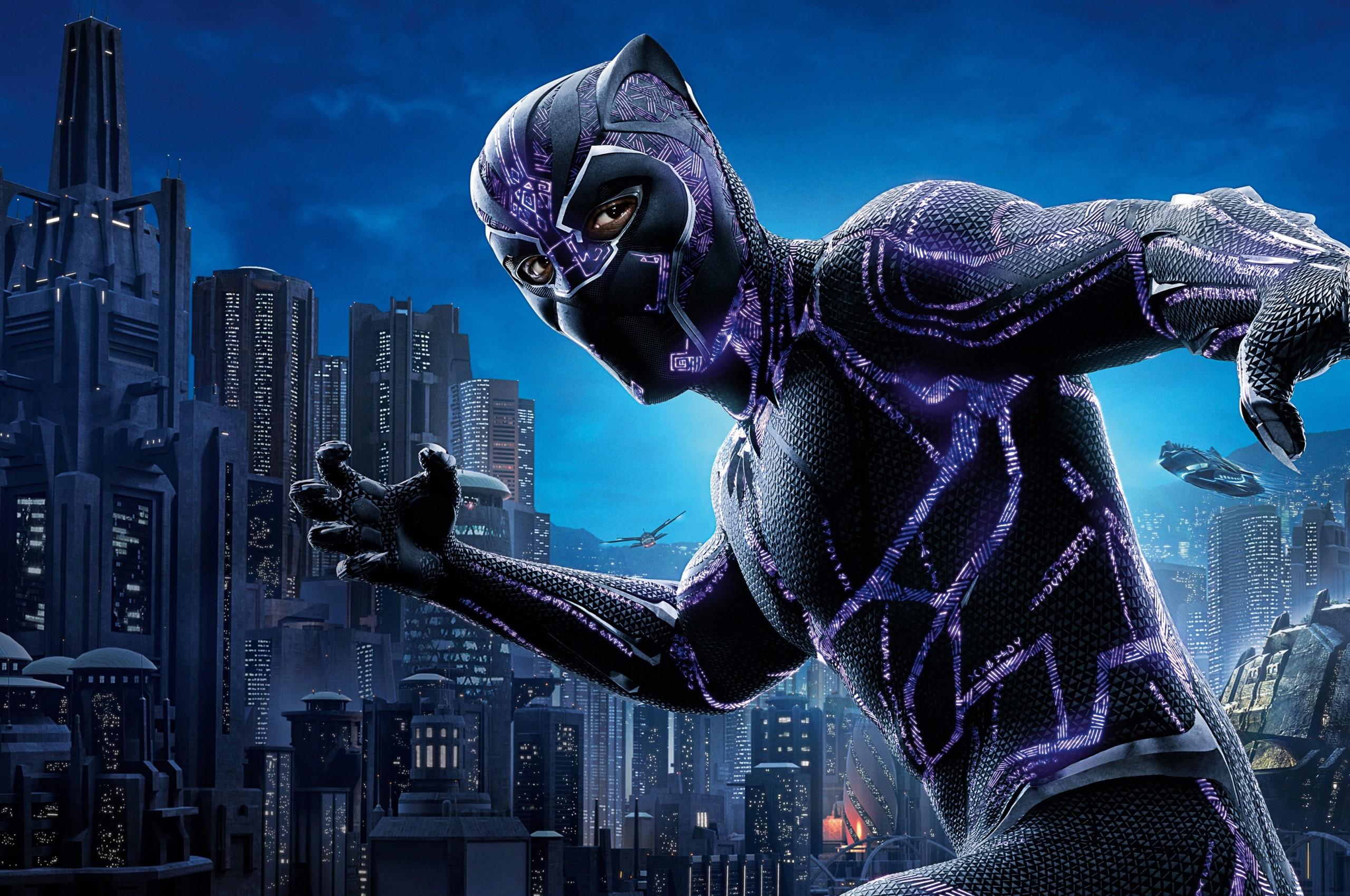 2560x1700 Black Panther Movie Poster 3D Desktop HD Wallpaper