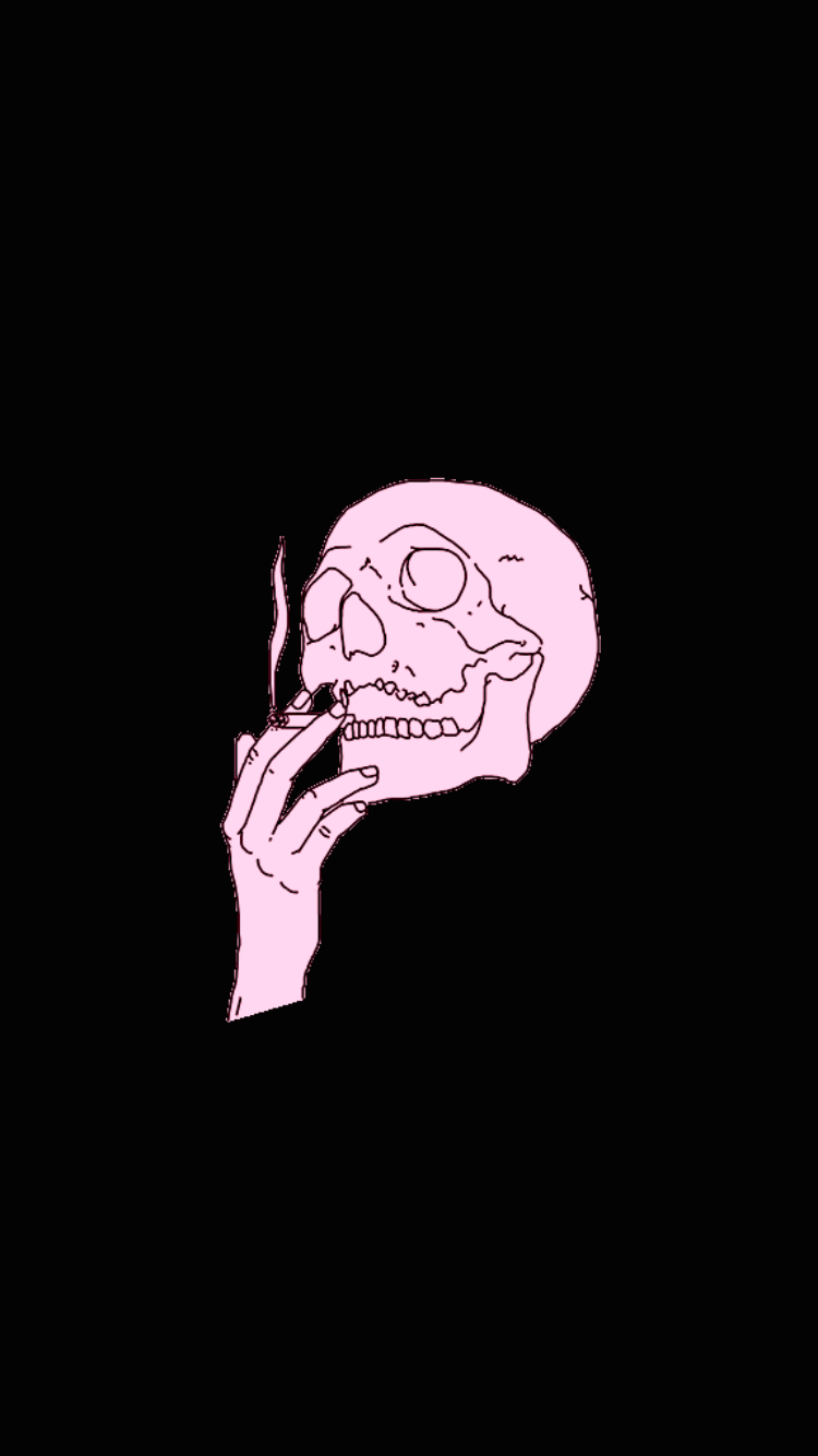 750x1334 Grunge Black Aesthetic Wallpaper