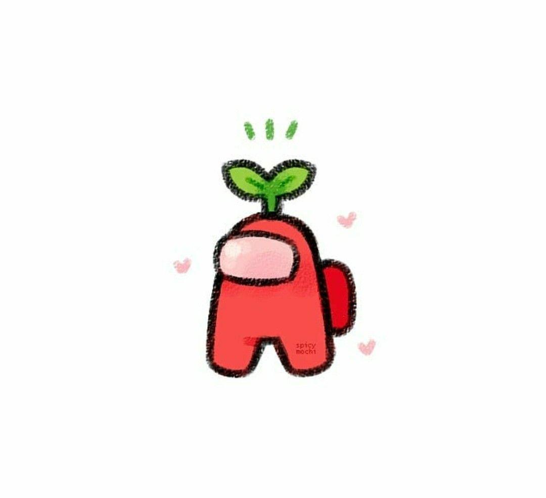 1080x986 among us red kawaii. Red aesthetic grunge, Cute cartoon drawings, Cute cartoon wallpaper