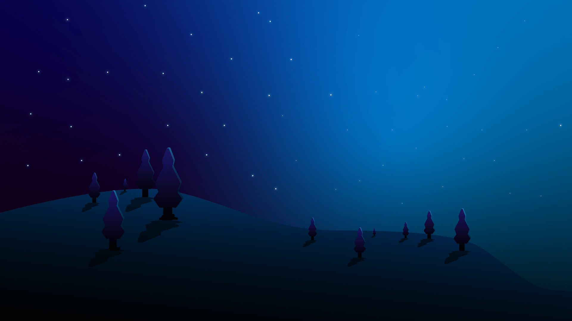 1920x1080 MINIMALIST PC WALLPAPER 4K NIGHT FOREST